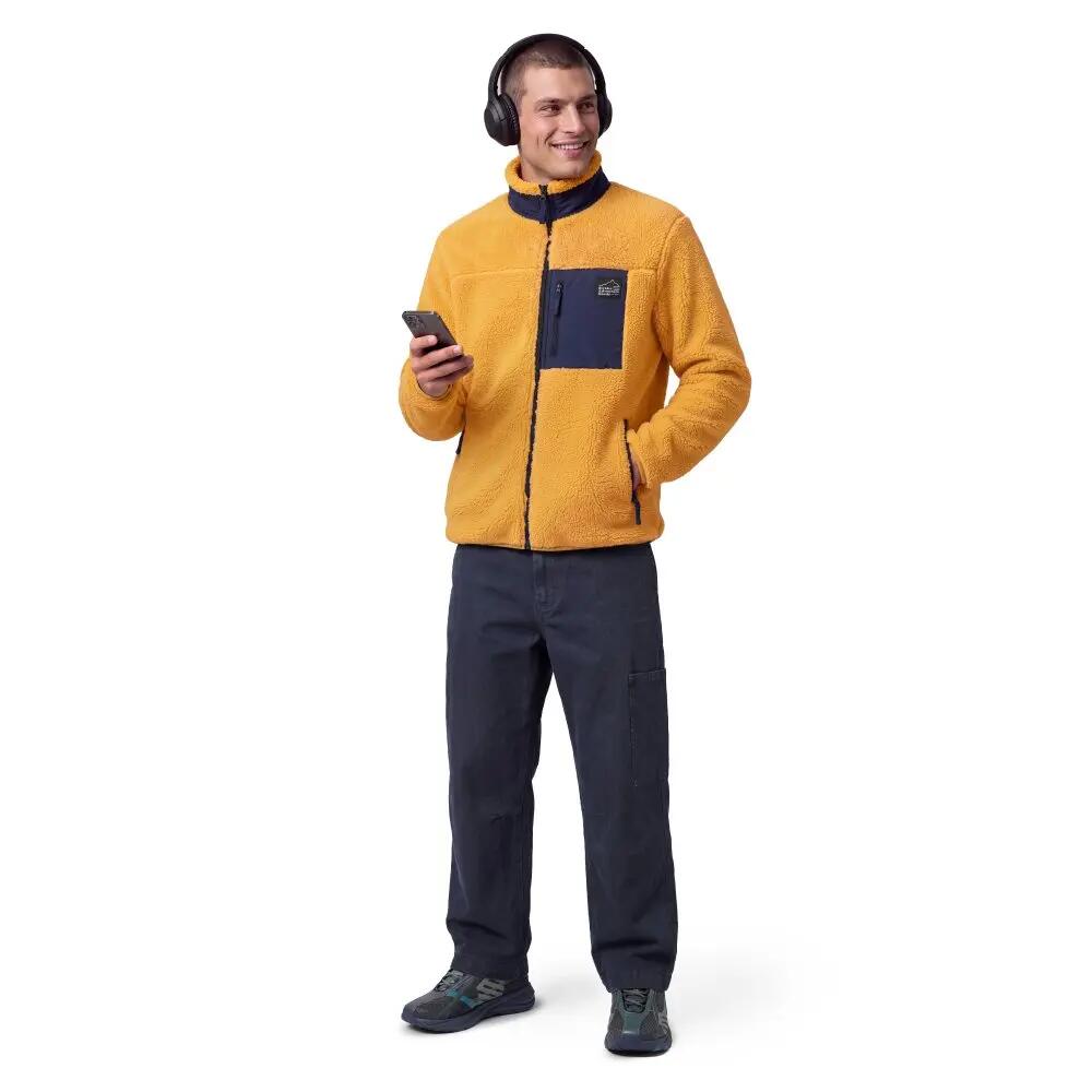 Męska kurtka polarowa Sherpa Lifestyle Siroko Levi Brown 3/7