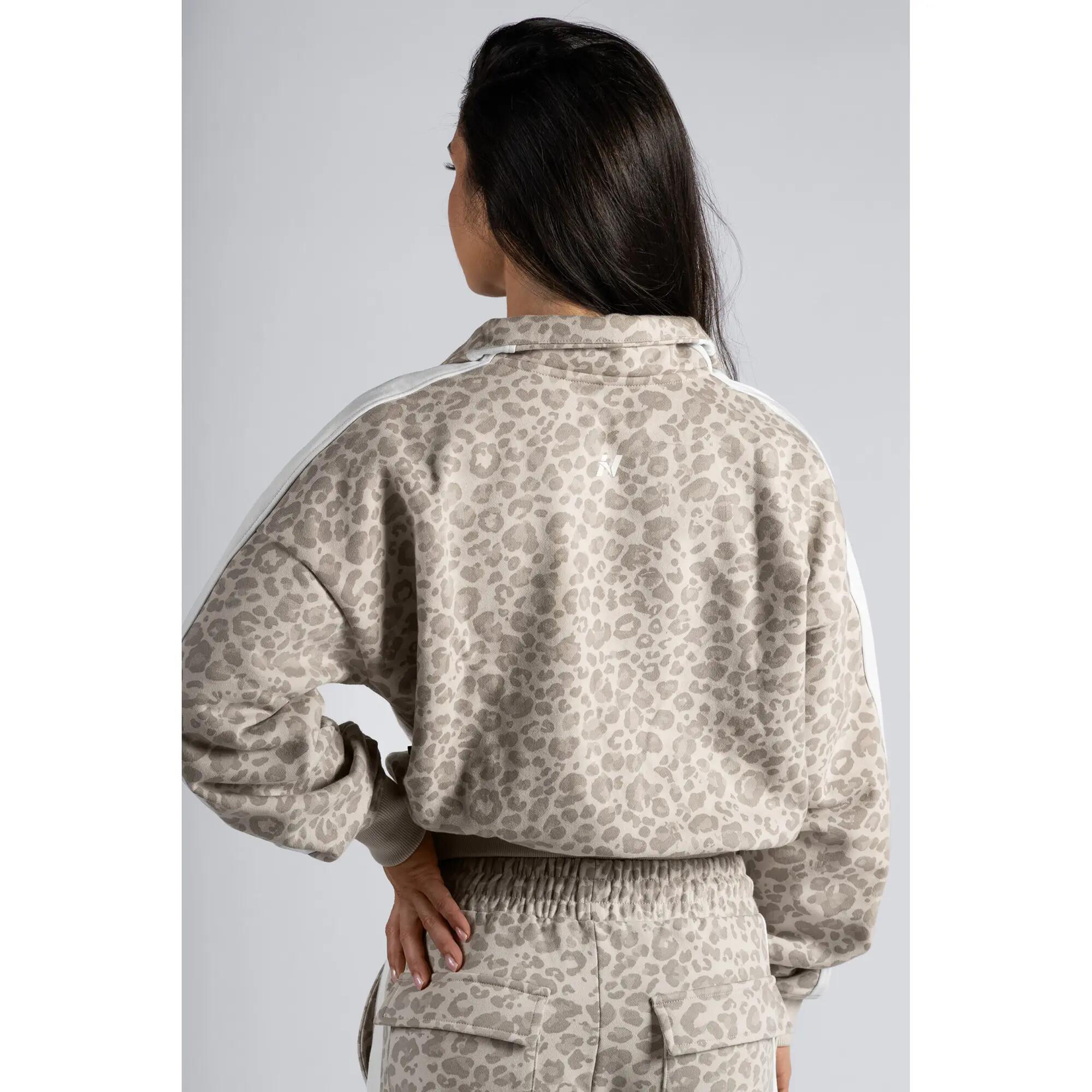 Sweatshirt mit Half-Zip im Leopardenmuster PRIMAL 866 Cream leopard 2/5