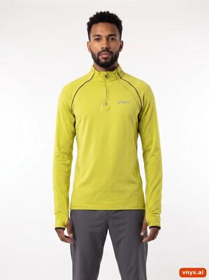 Second life - vintage asics bright lime long sleeve men s