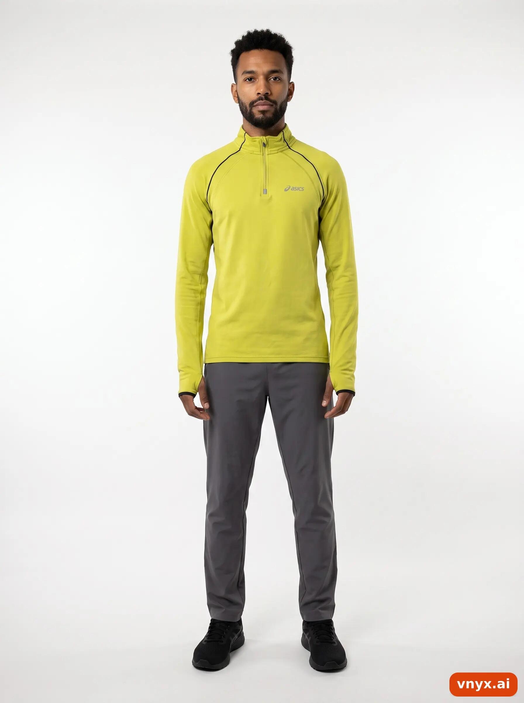 Second Life - Vintage Asics Bright Lime Long Sleeve Men S 3/6