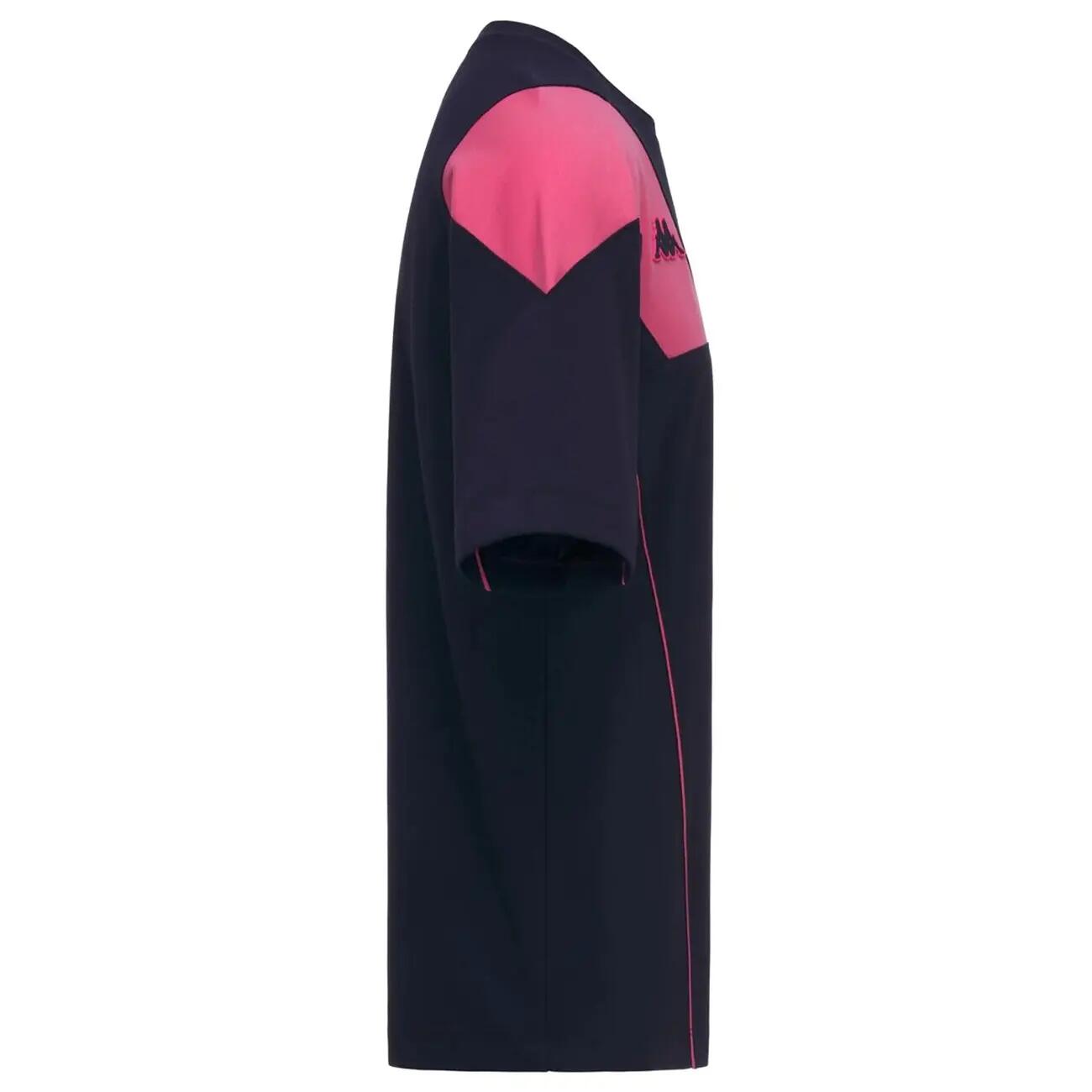 Tricou Valor Kappa Stade Français Paris 2026/2027 Bleumarin și roz 3/3
