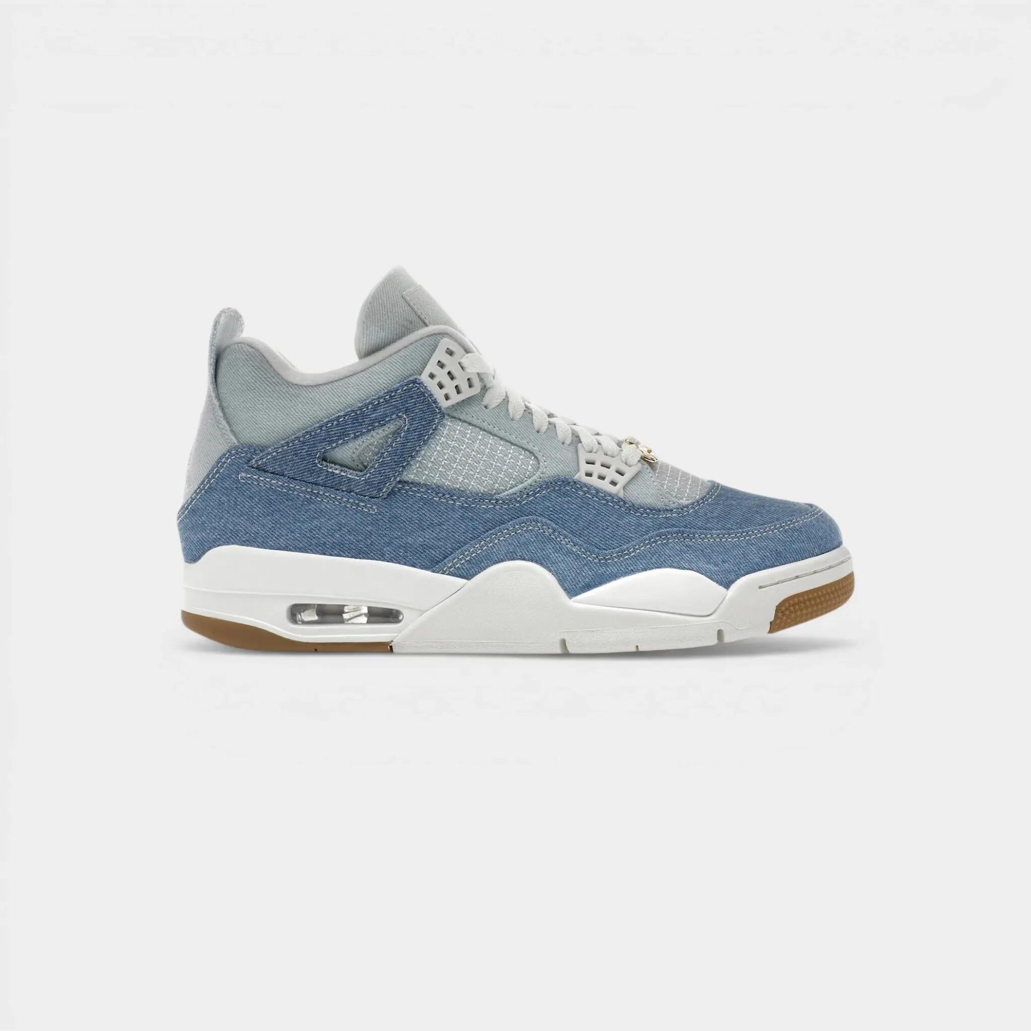 Jordan 4 Retro TEX Denim Worn Blue (Women's) 1/4