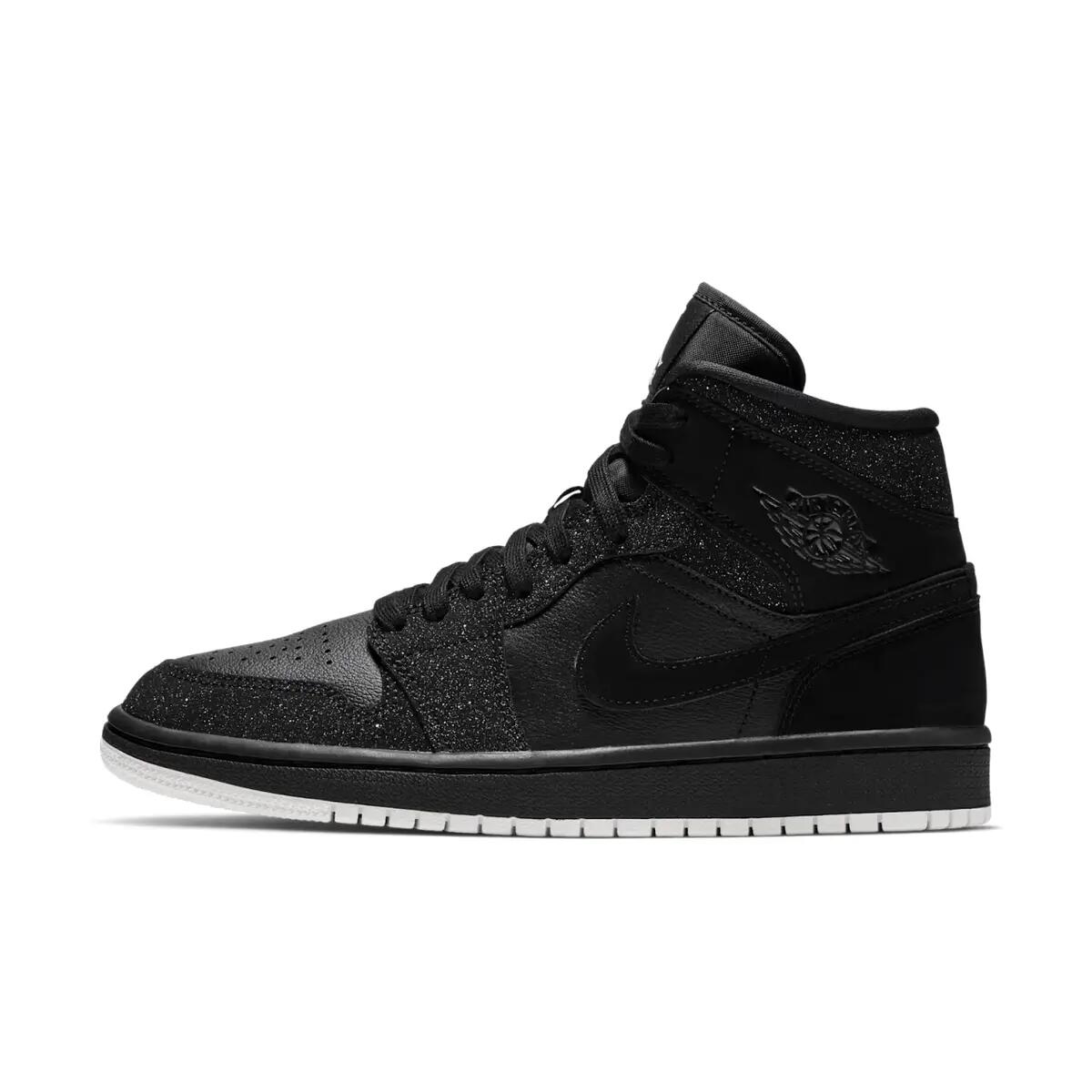 Jordan 1 Mid Glitter Black (Women's) 2/6