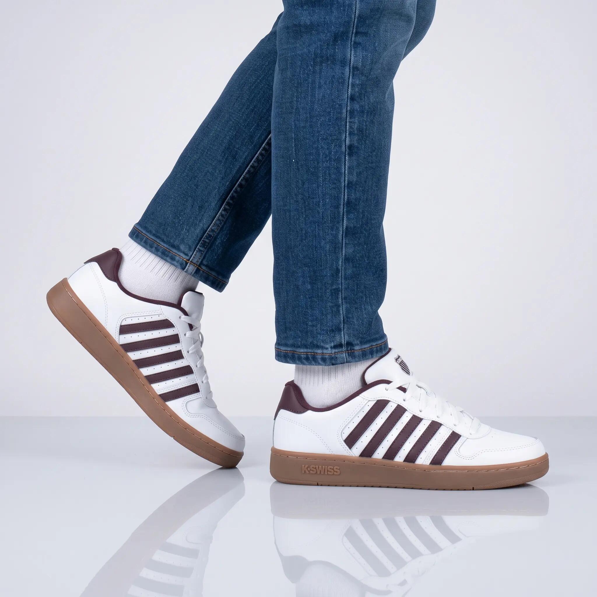 Men's - K-Swiss Court Palisades - 06931-122-M - White 5/6