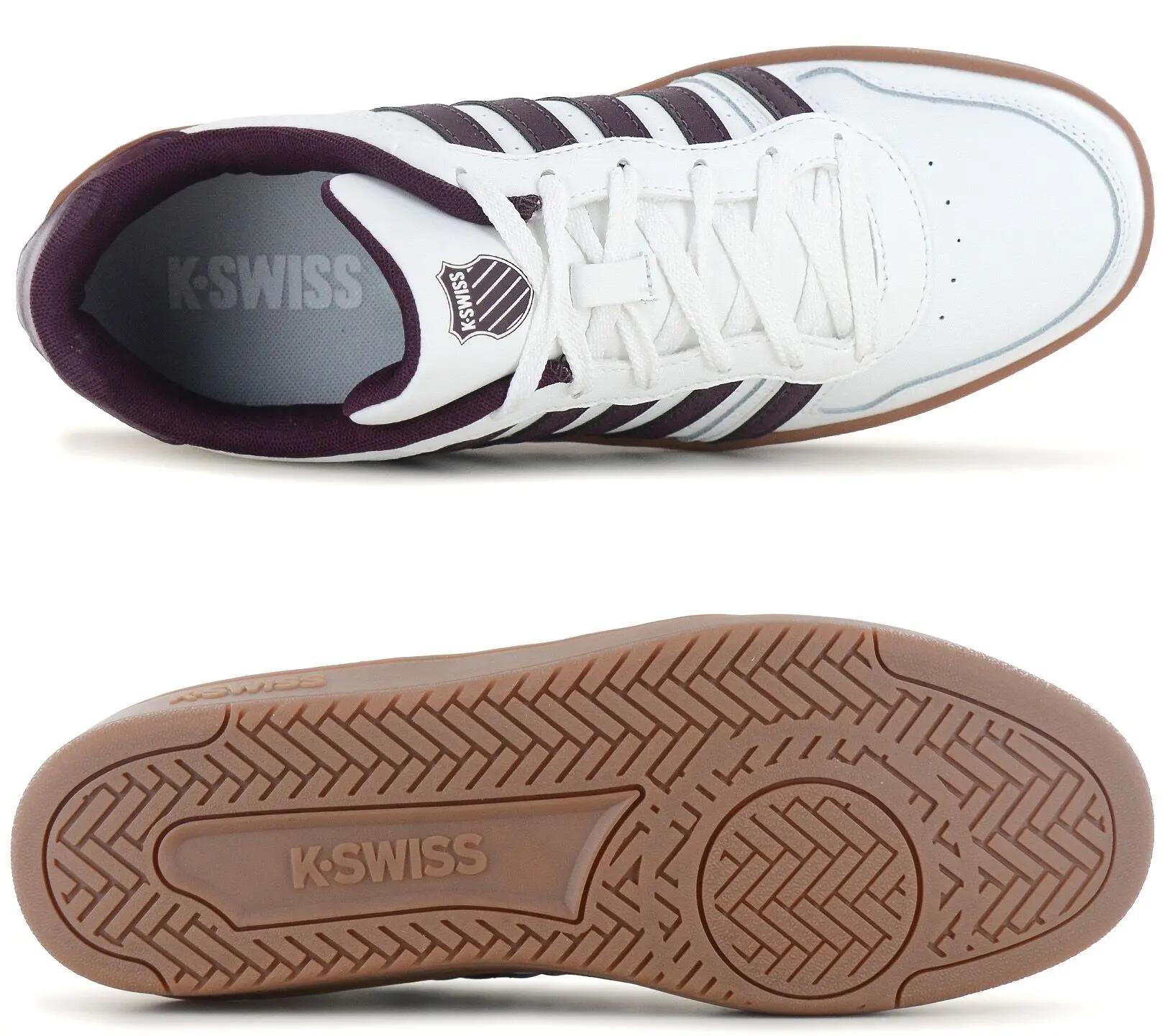 Men's - K-Swiss Court Palisades - 06931-122-M - White 4/6