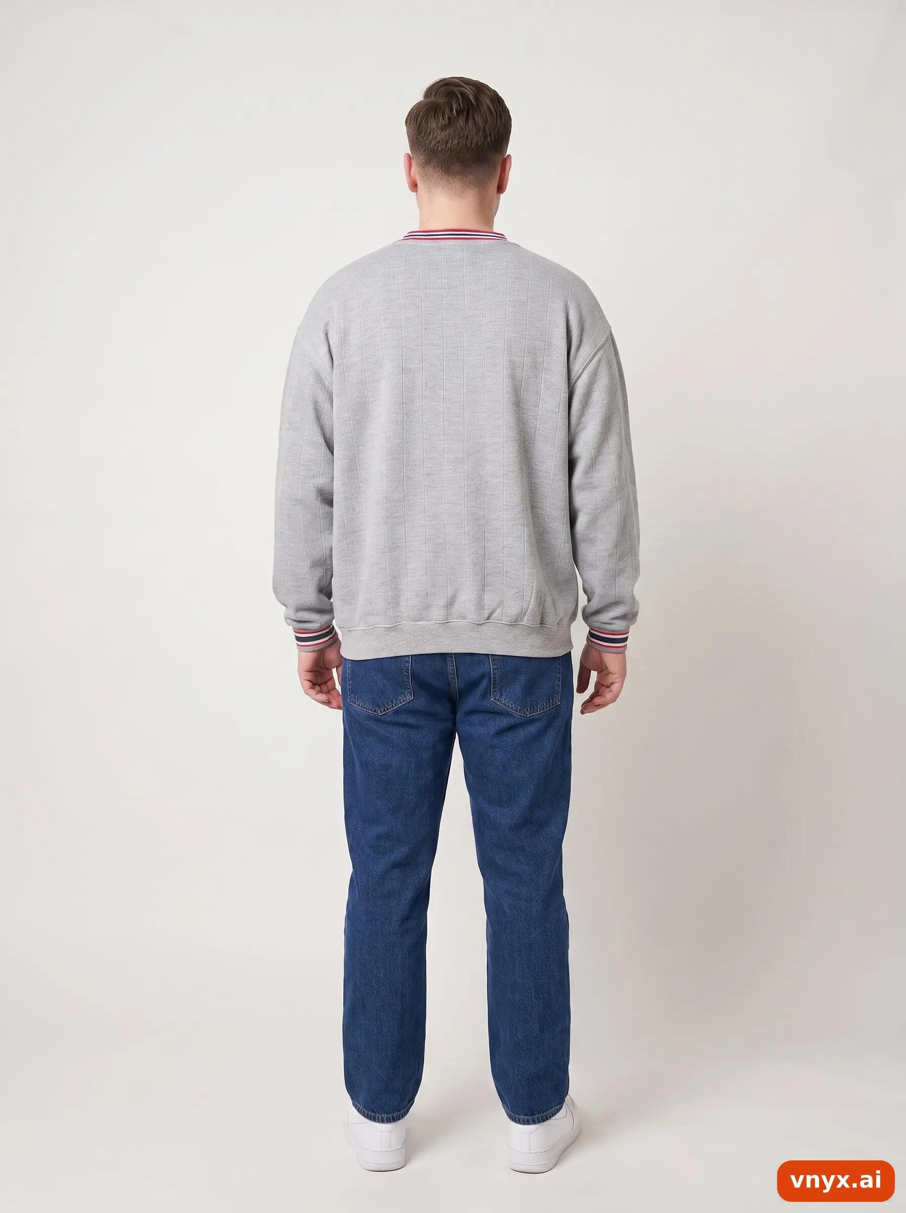 Second Life - Vintage Fila Light Grey Sweatshirt Men L 4/6