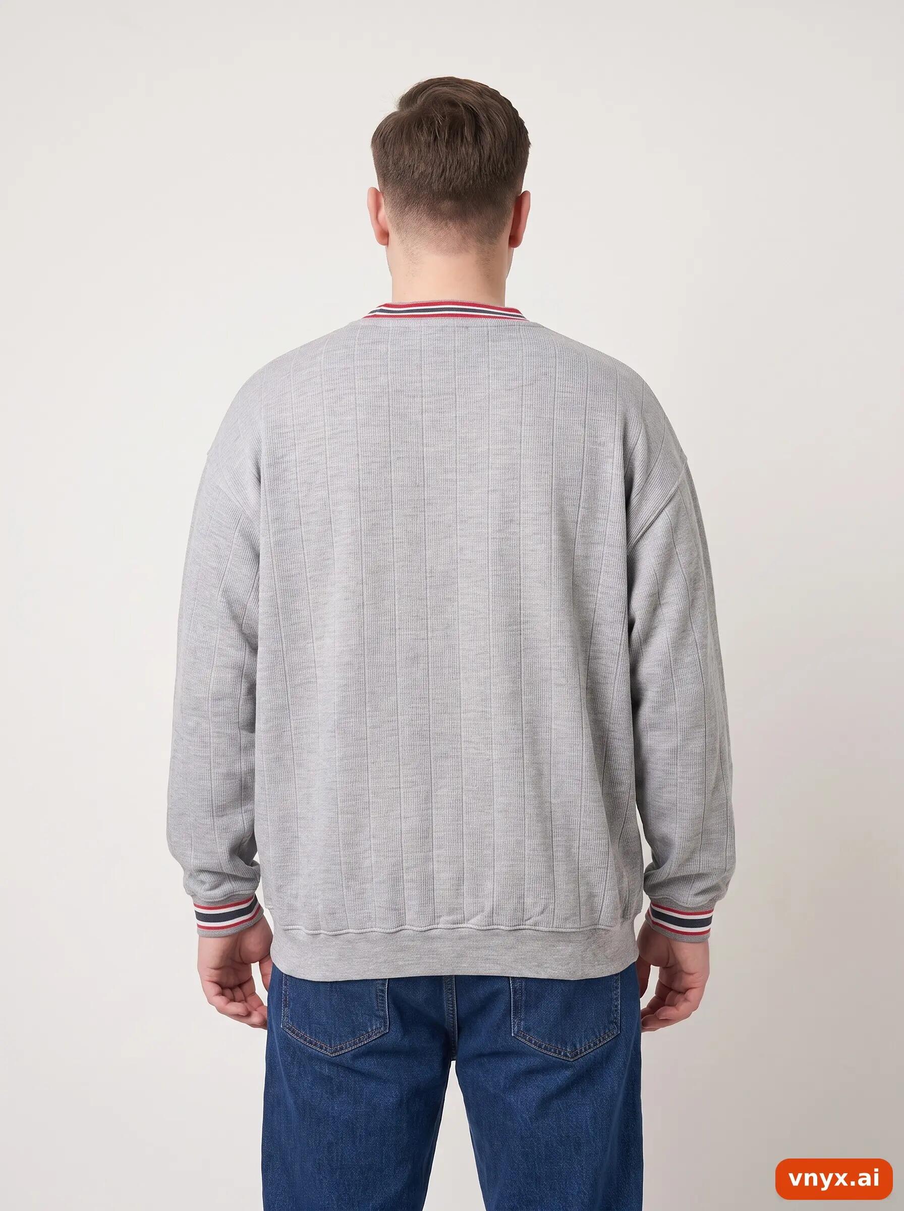 Second Life - Vintage Fila Light Grey Sweatshirt Men L 2/6