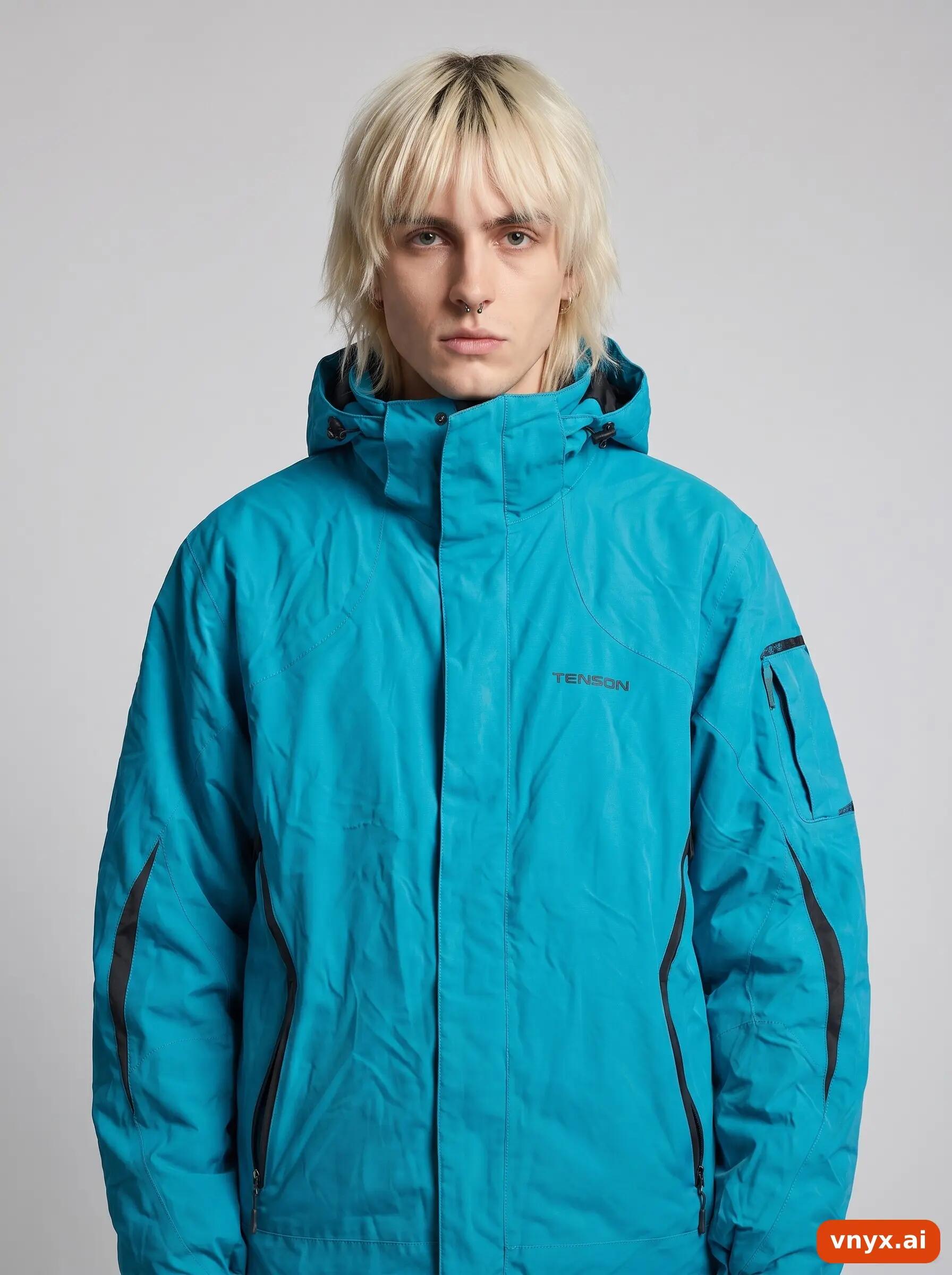Second Life - Vintage Tenson Turquoise Outdoor Jacket Men M 5/6