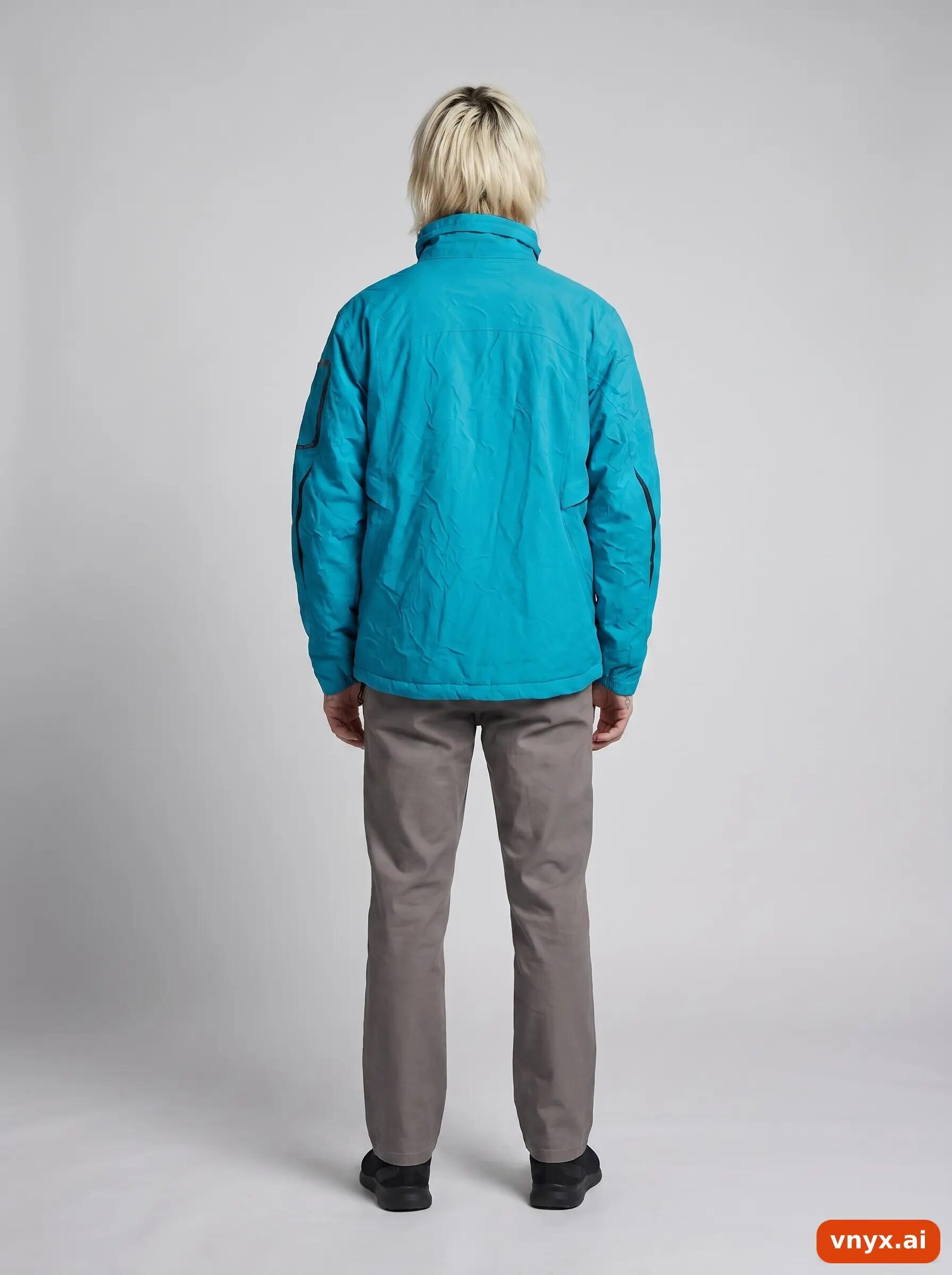 Second Life - Vintage Tenson Turquoise Outdoor Jacket Men M 4/6
