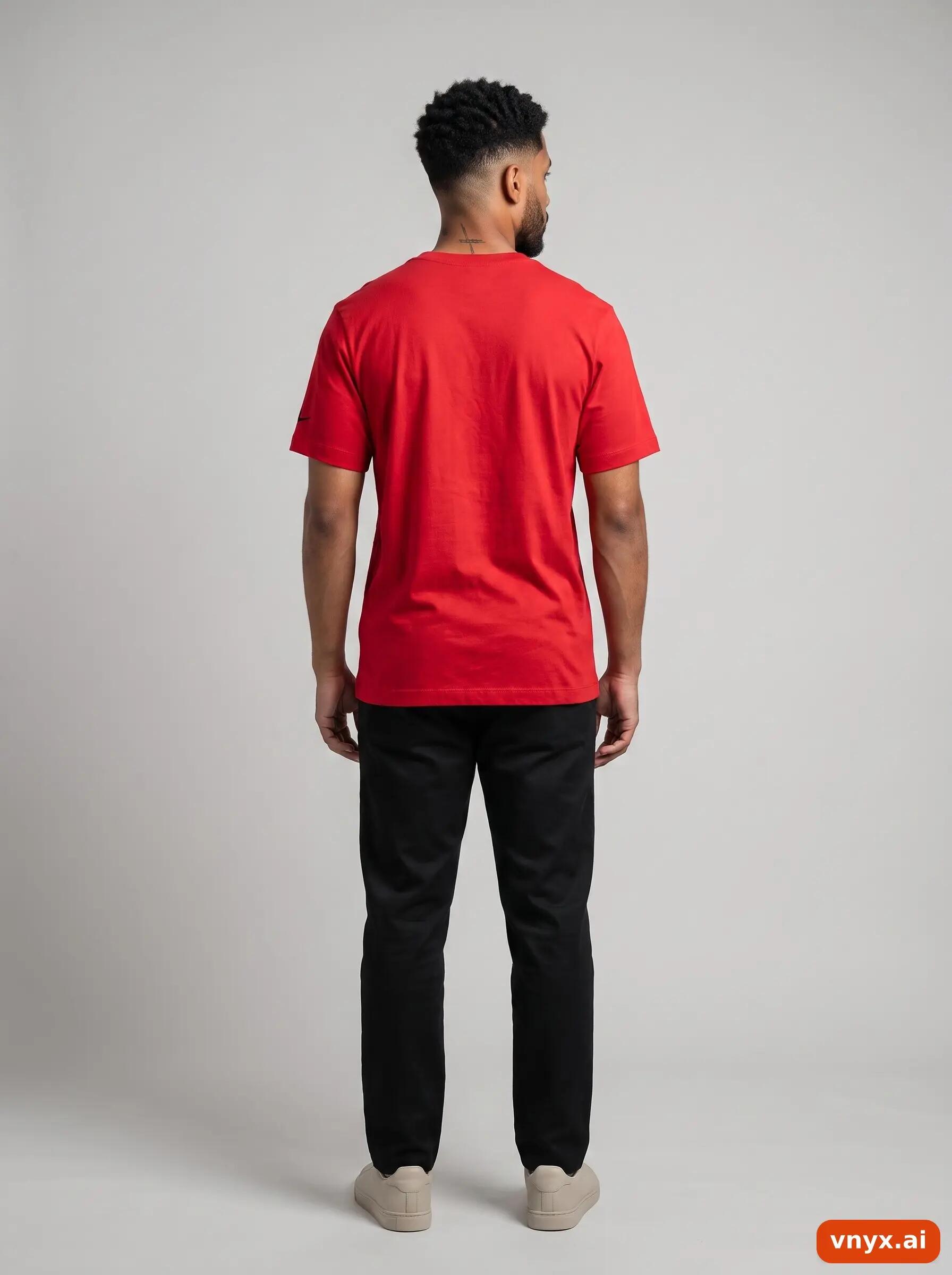 Second Life - Vintage Nike Vivid Red Sports T-Shirt Men M 3/6