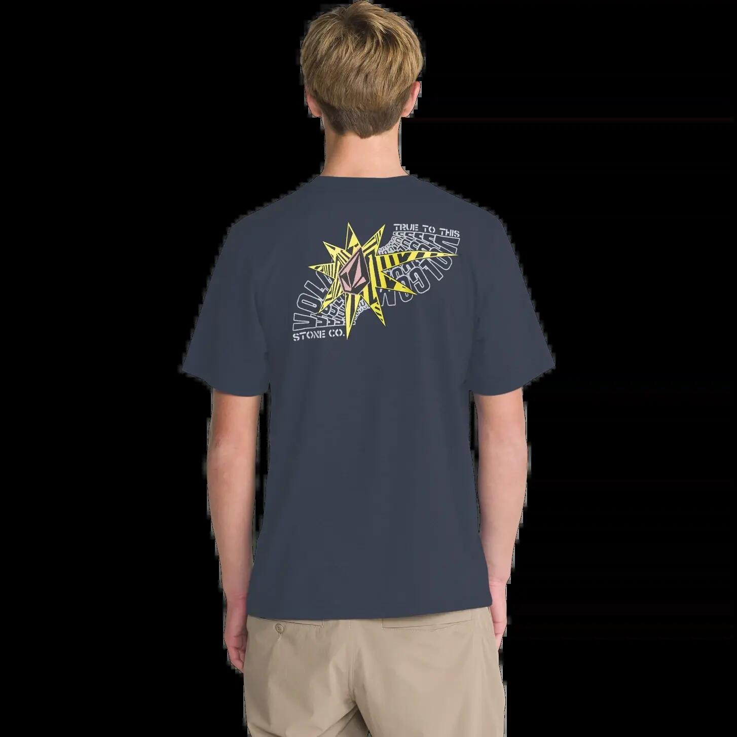 T-shirt Volcom OP BLAST blu bianco 2/3
