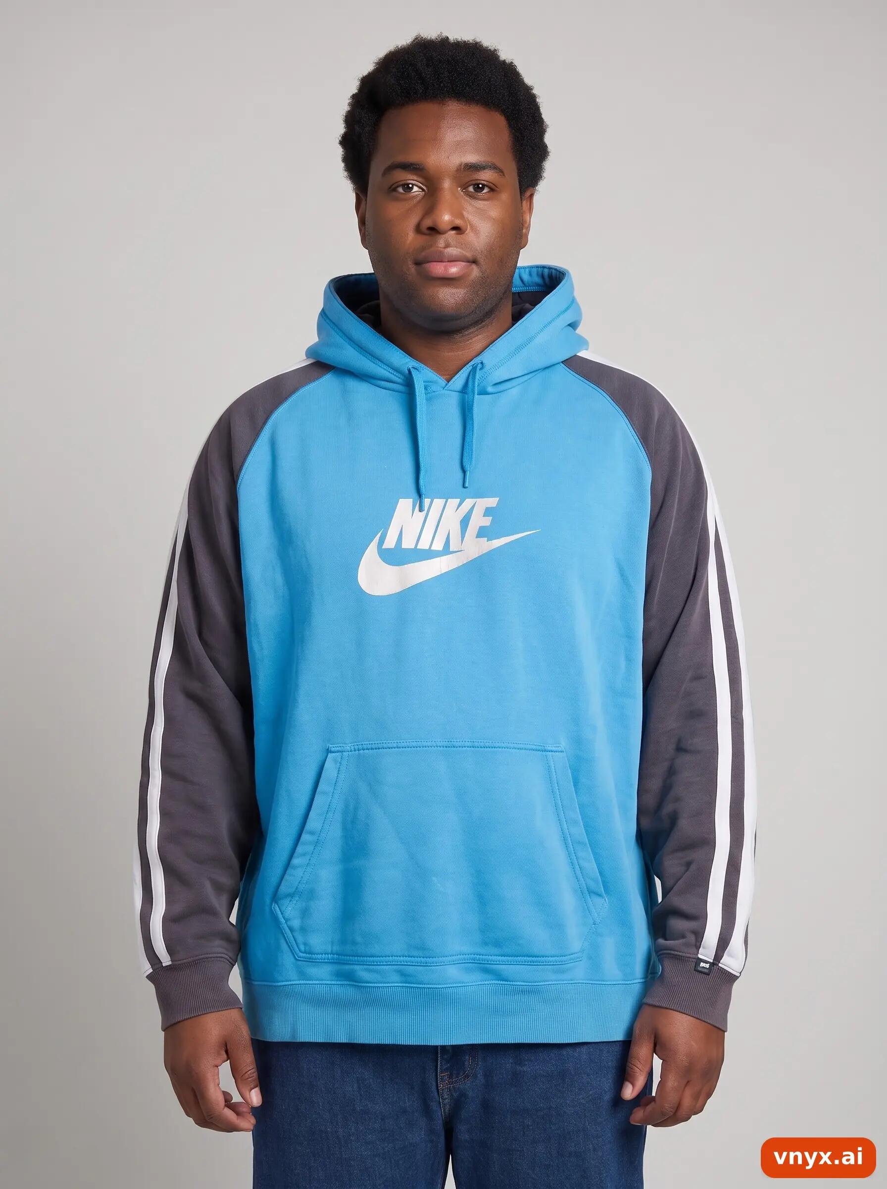 Second Life - Vintage Nike Dark Blue Hoodie Men XL 5/6