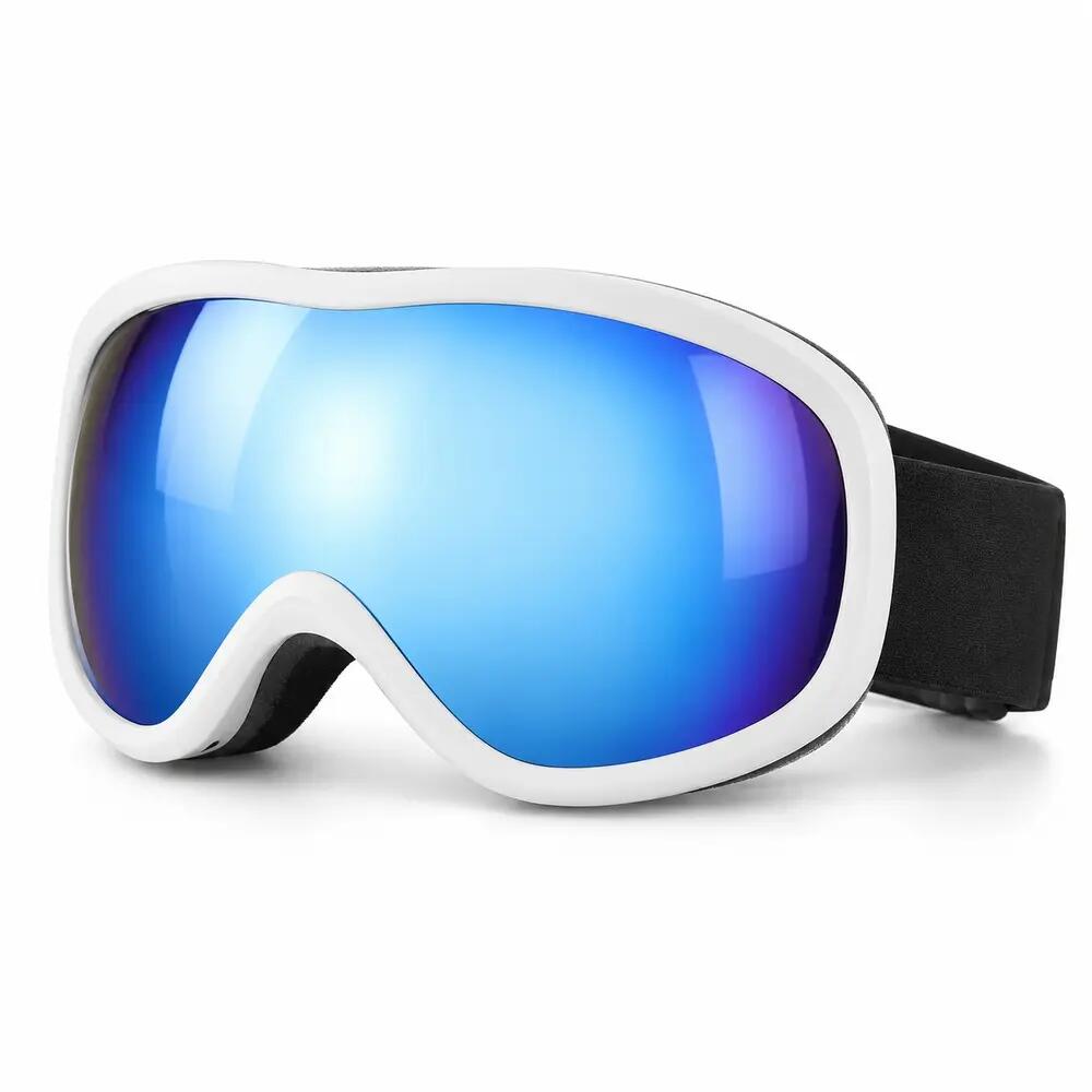 Lyžiarske a Snowboardové Okuliare Fluor HX043 Modrý Zrkadlový Zorník Unisex