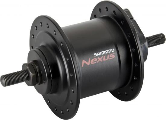 SHIMANO Nabendynamo NEXUS DH-C3000-1N - 3000-1, 1,, Schwarz 36 Loch