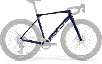 Merida kit cadre MISSION 10K transparent blue L bleu - vélo de course carbone lé