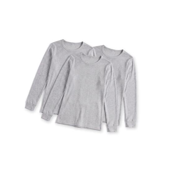 Damen Ski Unterhemd Funktionsshirt Langarm mit Innenfleece Baumwollmix 3er Pack