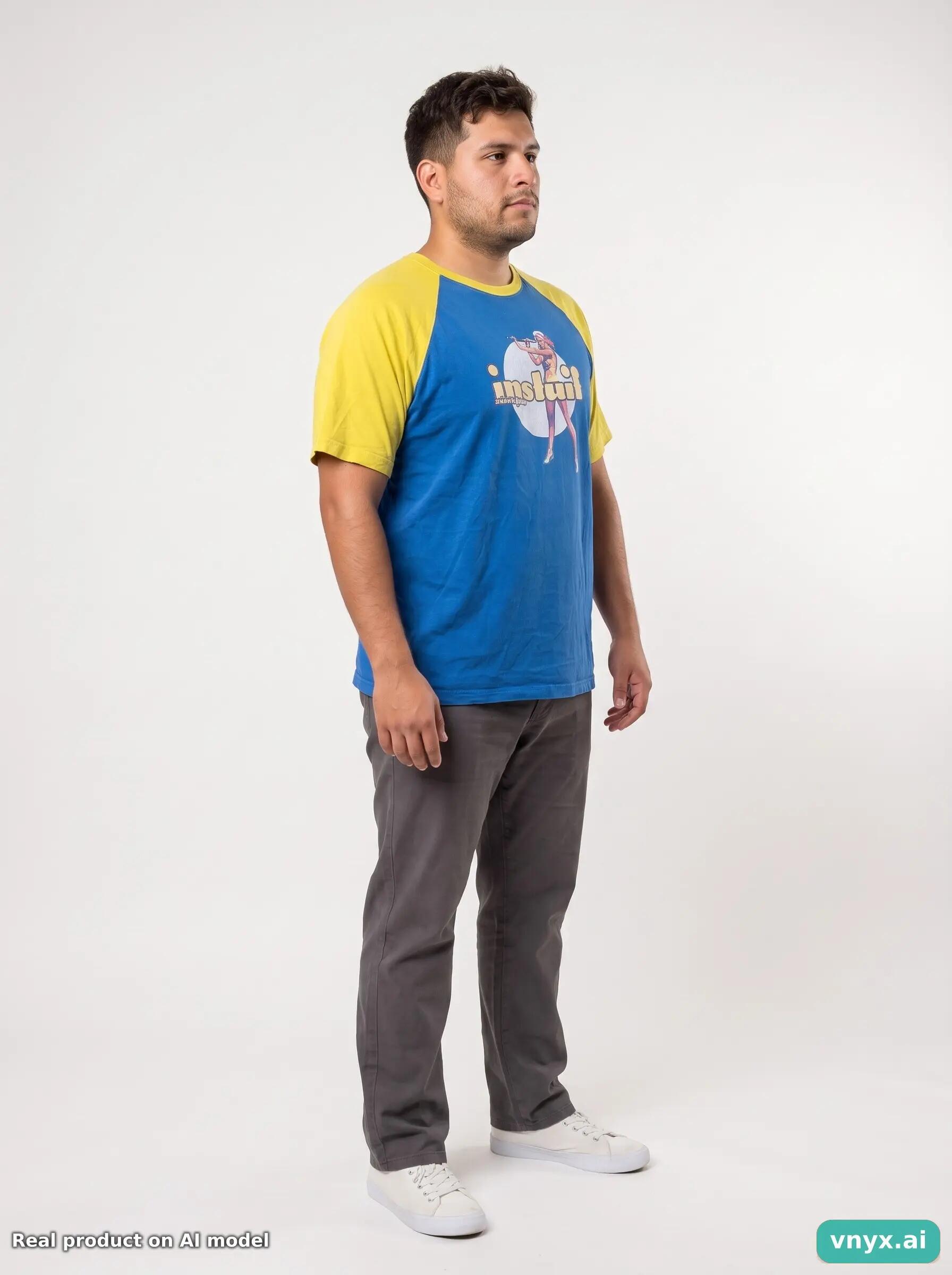Second Life - Vintage Kariban Bright Blue T-Shirt Men L 6/6