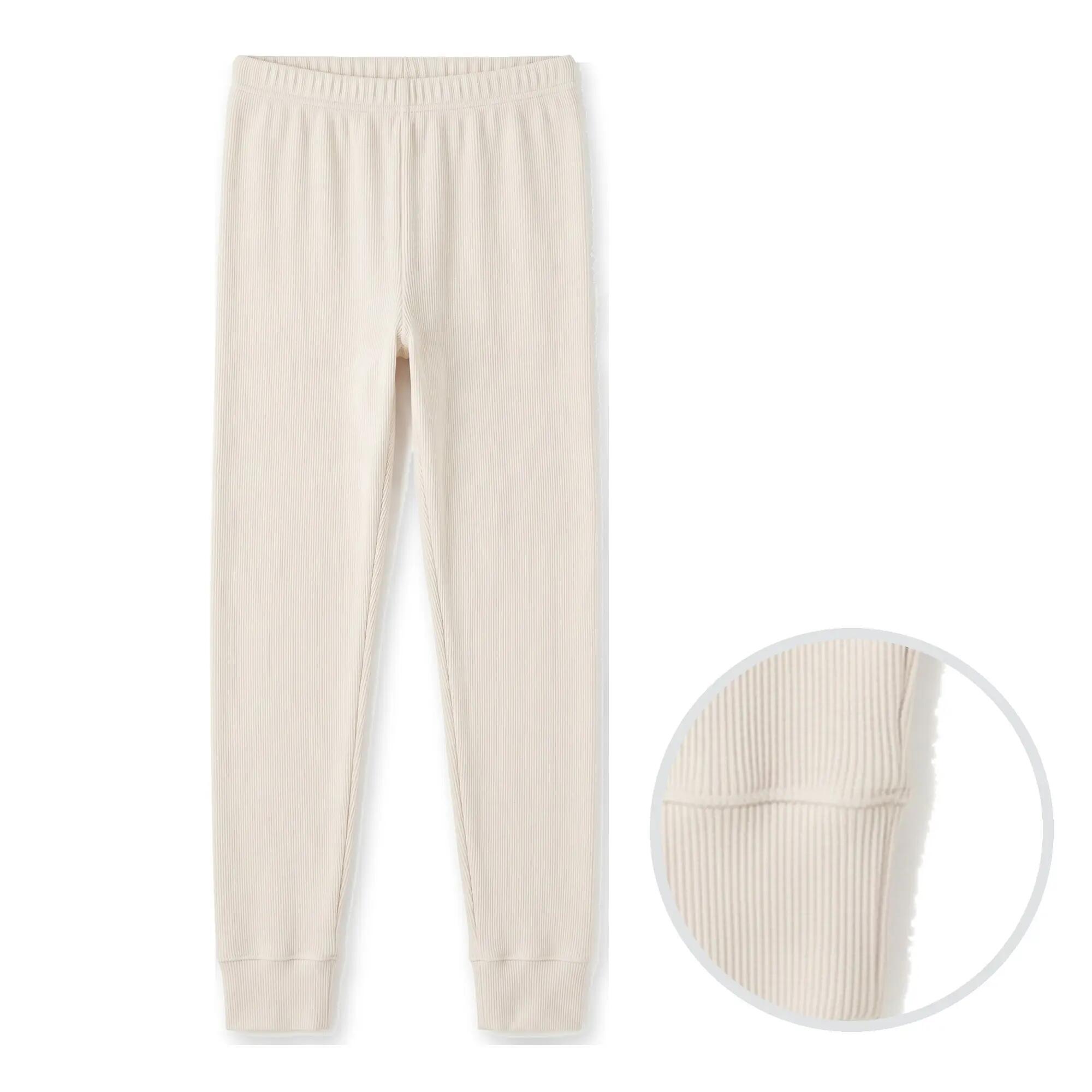 Damen Skiunterhose lange Unterhose mit Innenfleece Baumwolle Polyester 3er Pack 3/6