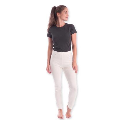 Damen Skiunterhose lange Unterhose Funktionsunterhose mit Innenfleece Baumwolle