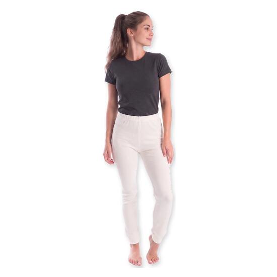 Damen Skiunterhose lange Unterhose Funktionsunterhose mit Innenfleece Baumwolle