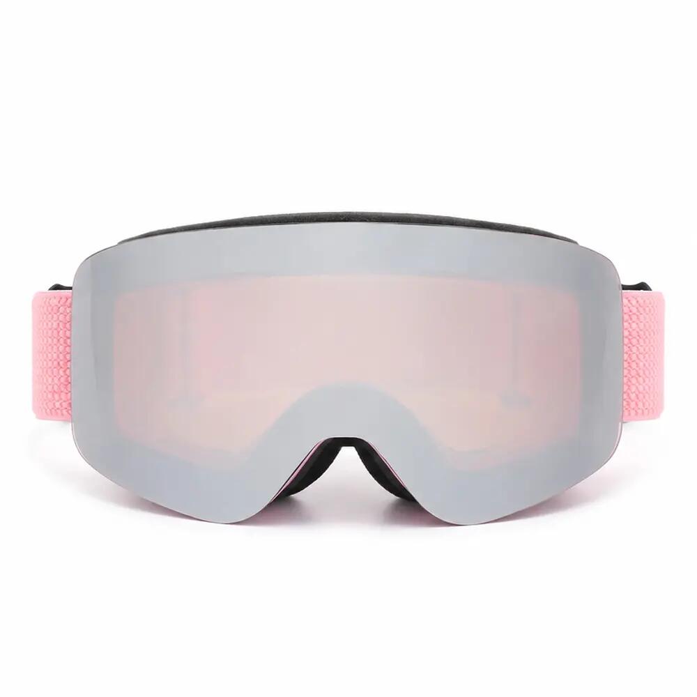 Maschera da Sci e Snowboard Fluor HX22 Lente Magnetica Rosa Specchiata Unisex 4/5