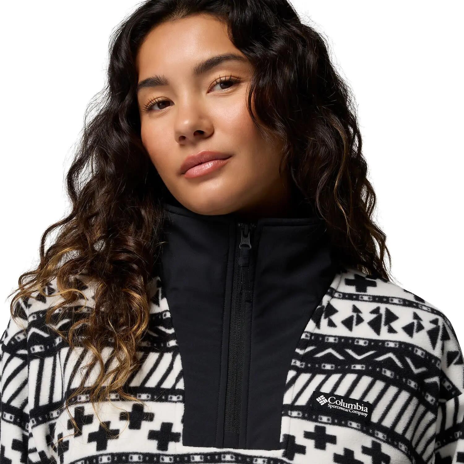 Polar E Camisolas Mulher - COLUMBIA Sequoia Grove™ II Printed Half Zip - Black 3/7