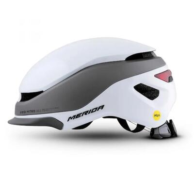 Merida helm mitro ue-1 wit/grijs l / 58-61 cm - urban cityhelm met mips & ...
