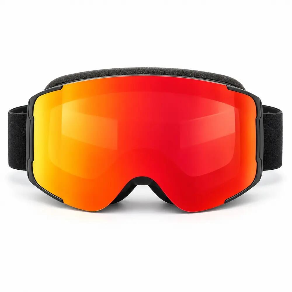 Maschera da Sci e Snowboard Fluor UF067 Lente Magnetica Rossa Specchiata Unisex 4/5