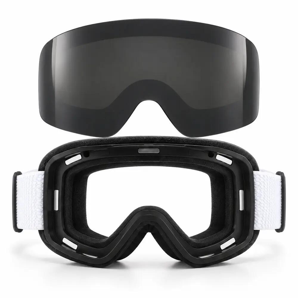 Maschera da Sci e Snowboard Fluor HX22 Lente Magnetica Nera Unisex 2/5