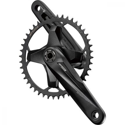 FSA Kurbelgarnitur Gossamer Pro MegaExo AGX+ 165 mm Schwarz - steife Performa...