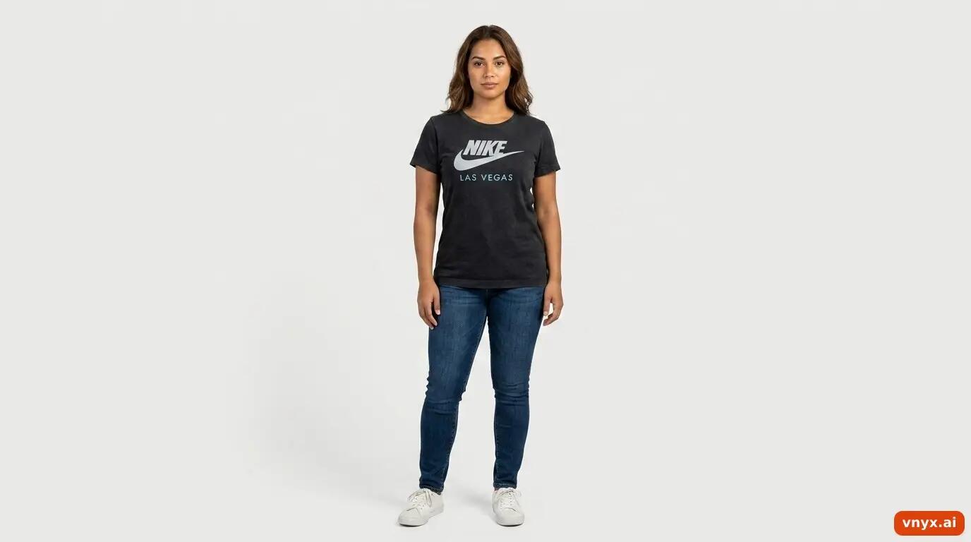 Second Life - Vintage Nike Sophisticated Black T-Shirt Women L 3/6