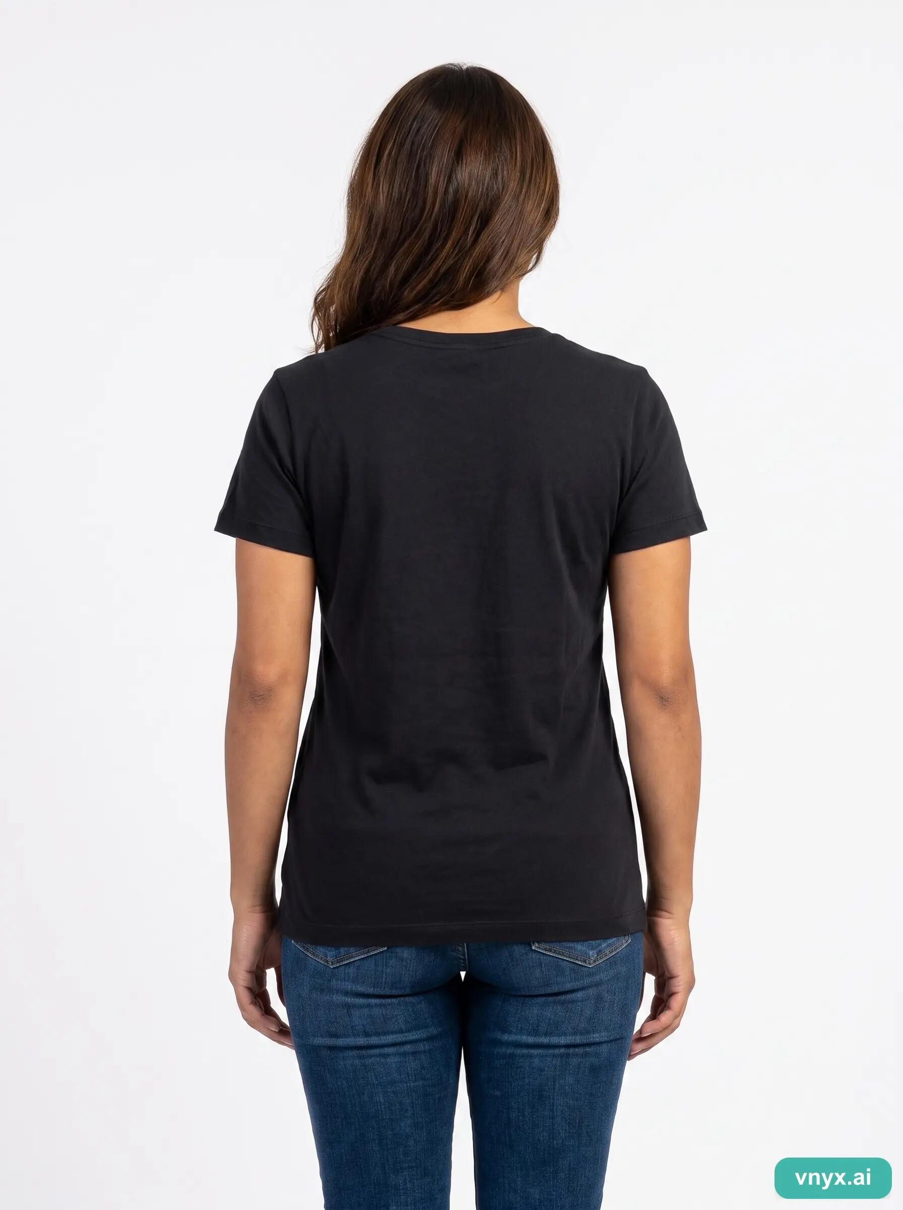 Second Life - Vintage Nike Sophisticated Black T-Shirt Women L 2/6