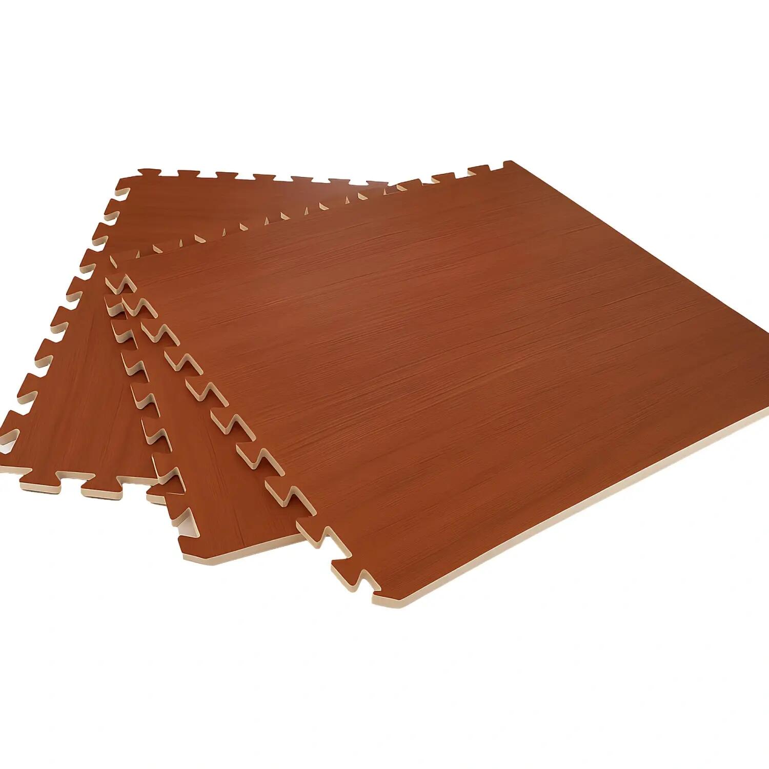 Tappeti ad Incastro Puzzle in EVA | Parquet Marrone 2/5