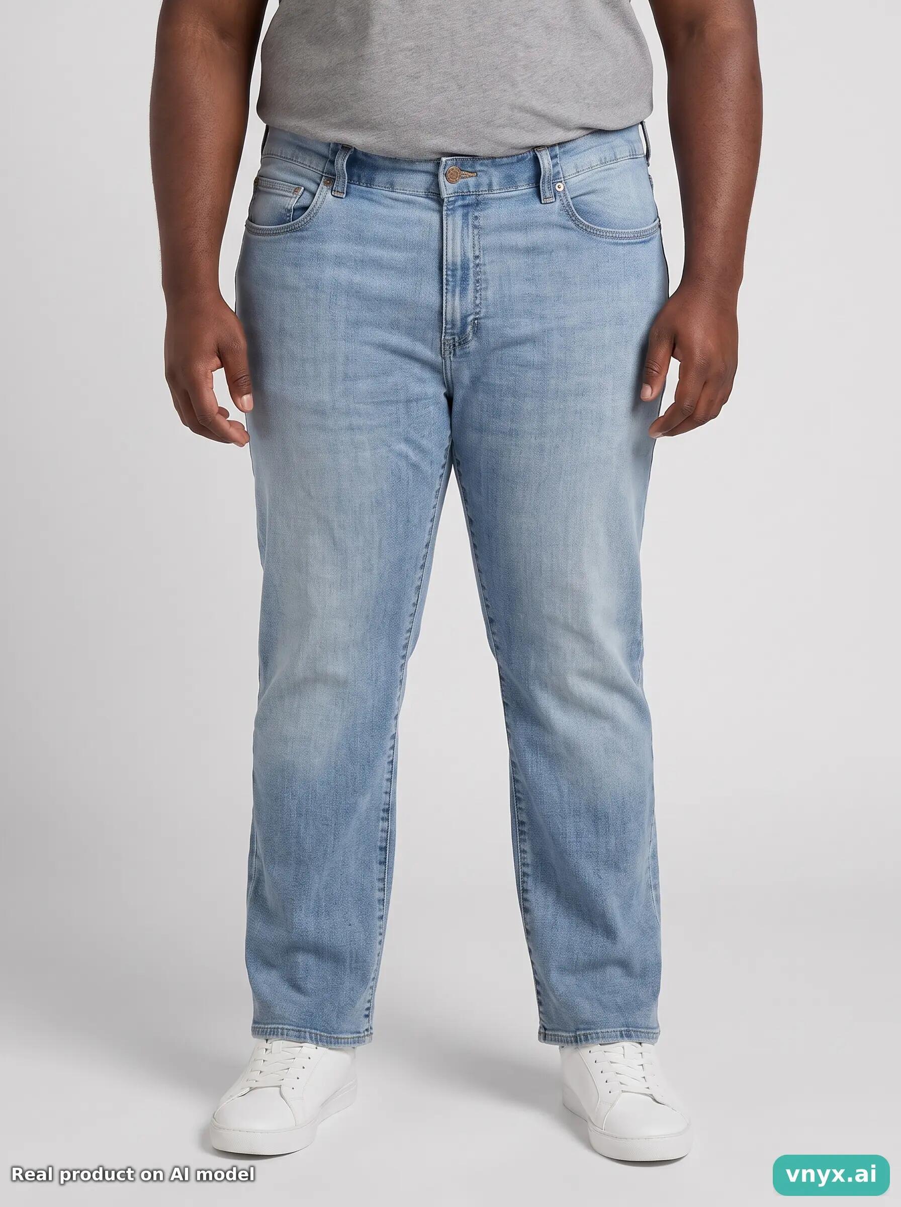 Second Life - Vintage Lee Light Blue Jeans Men W47 L34 1/6