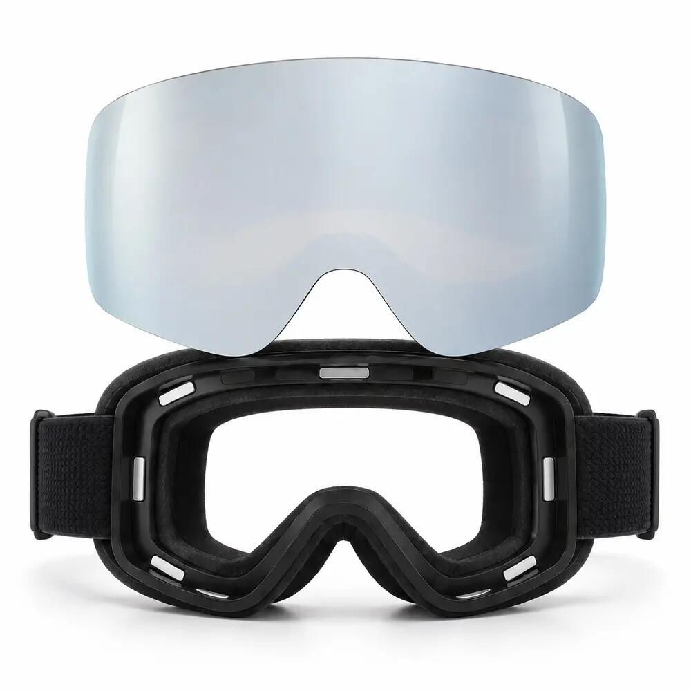 Maschera da Sci e Snowboard Fluor HX22 Lente Magnetica Argento Specchiata Unisex 3/5
