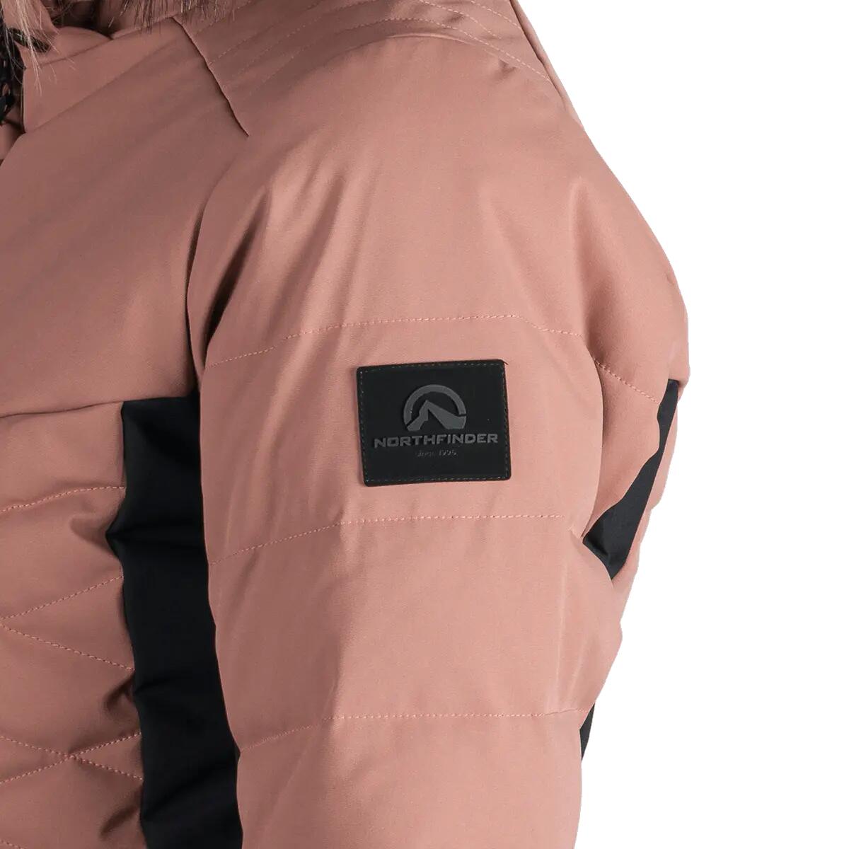 Dámská lyžařská trendy zateplená bunda s kožušinou ABIGAYLE 7/14