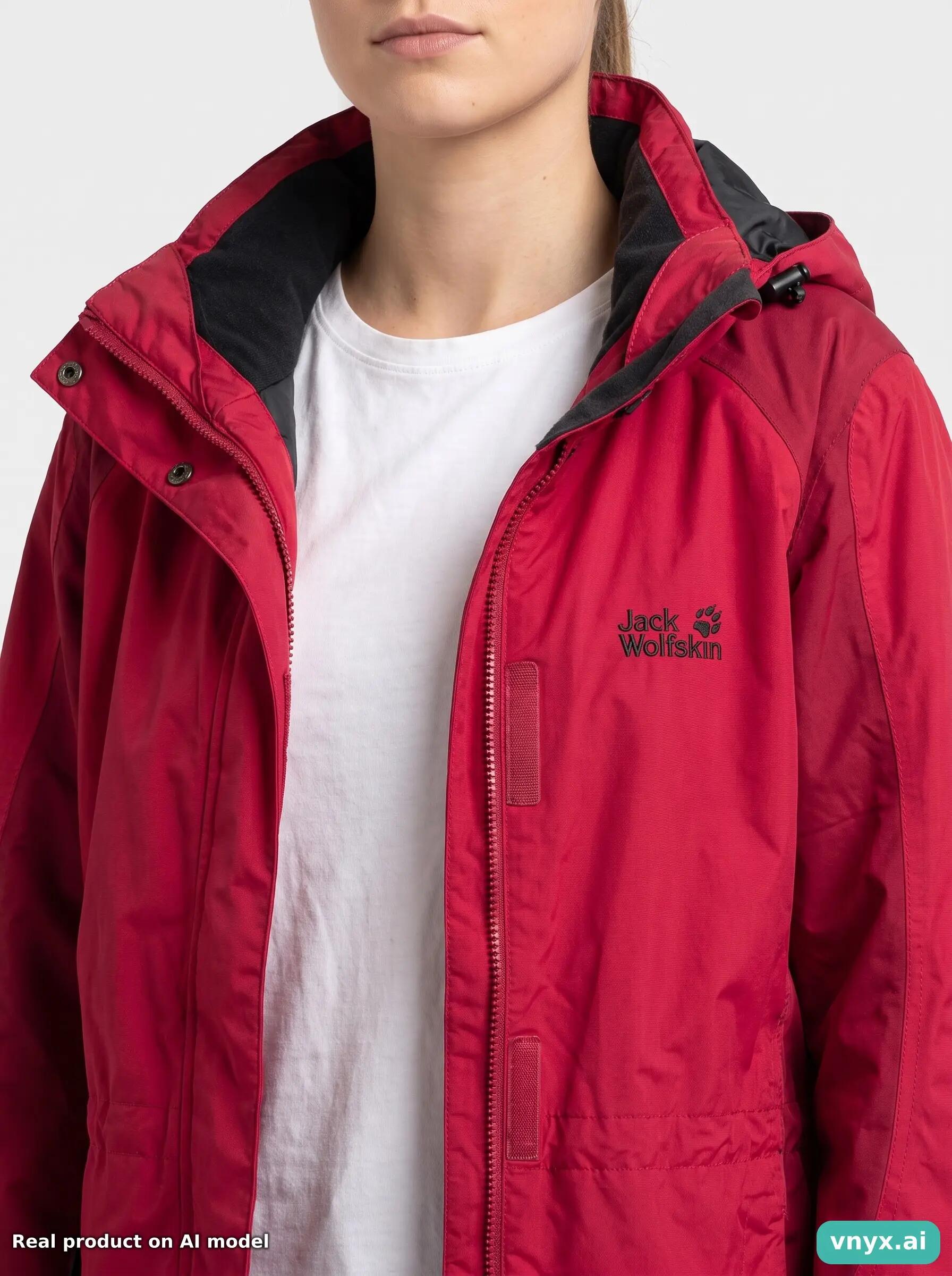 Second Life - Vintage Jack Wolfskin Red Outdoor Jackets Women M 6/6