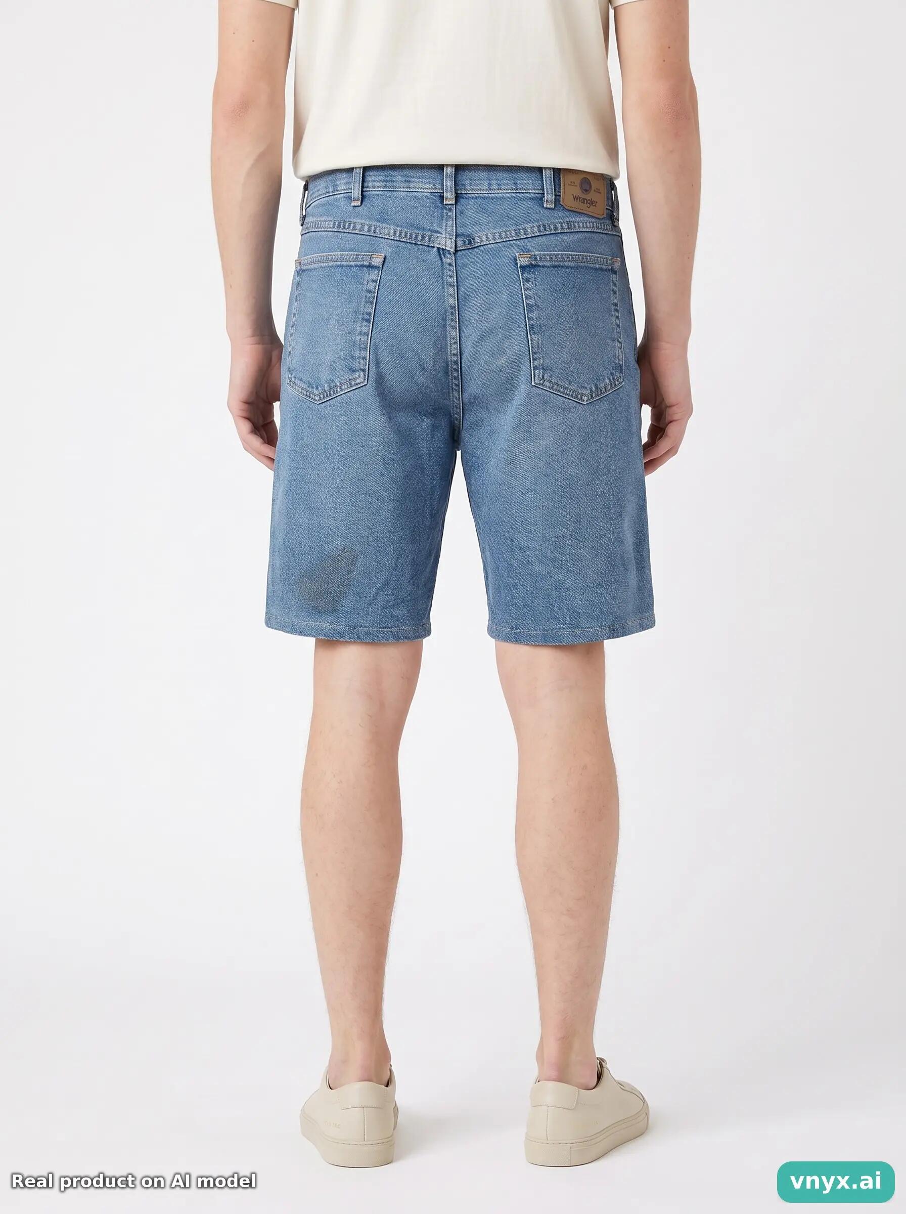 Second Life - Vintage Wrangler Mid-Blue Shorts Men W37 4/6