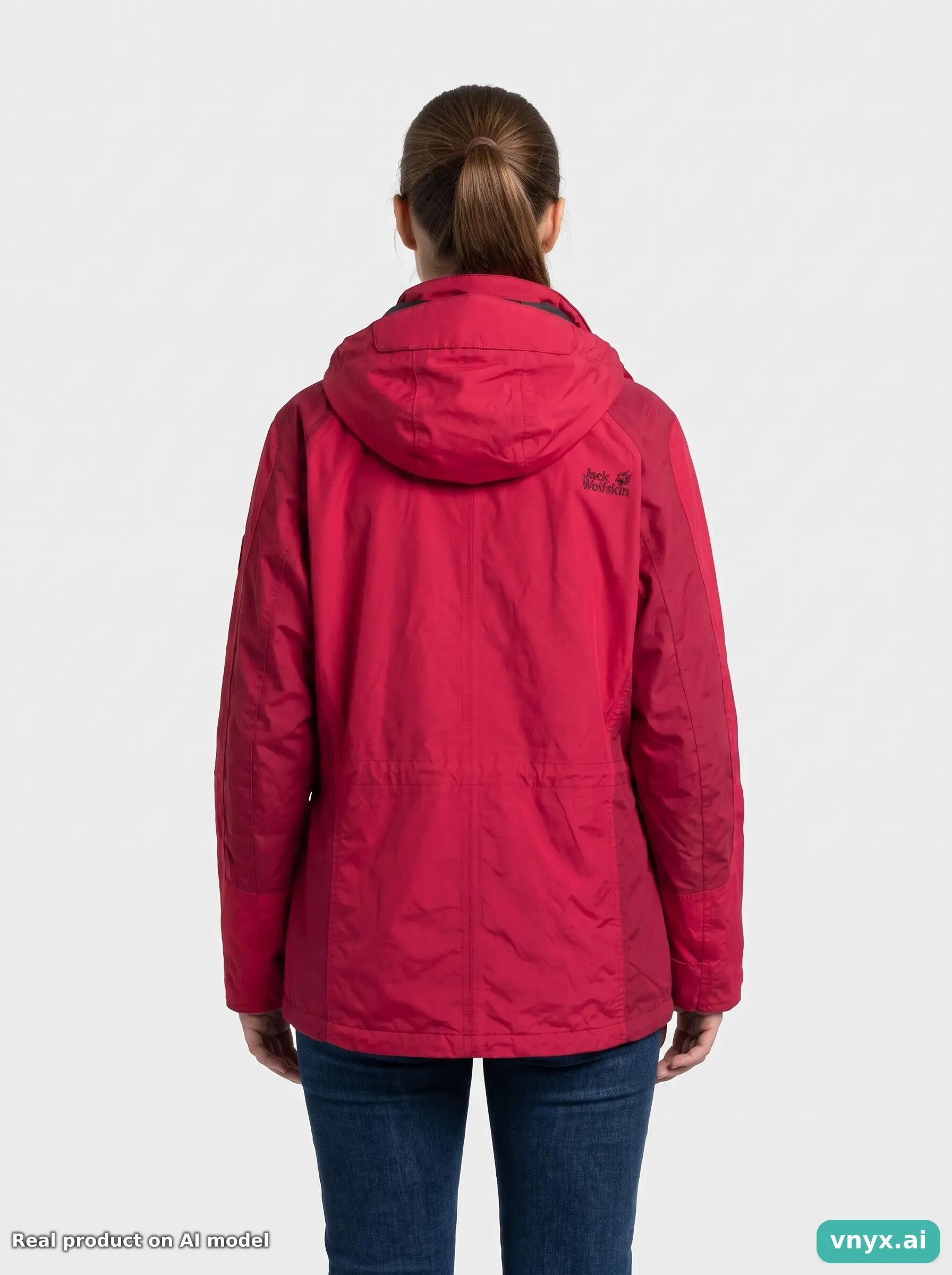 Second Life - Vintage Jack Wolfskin Red Outdoor Jackets Women M 4/6