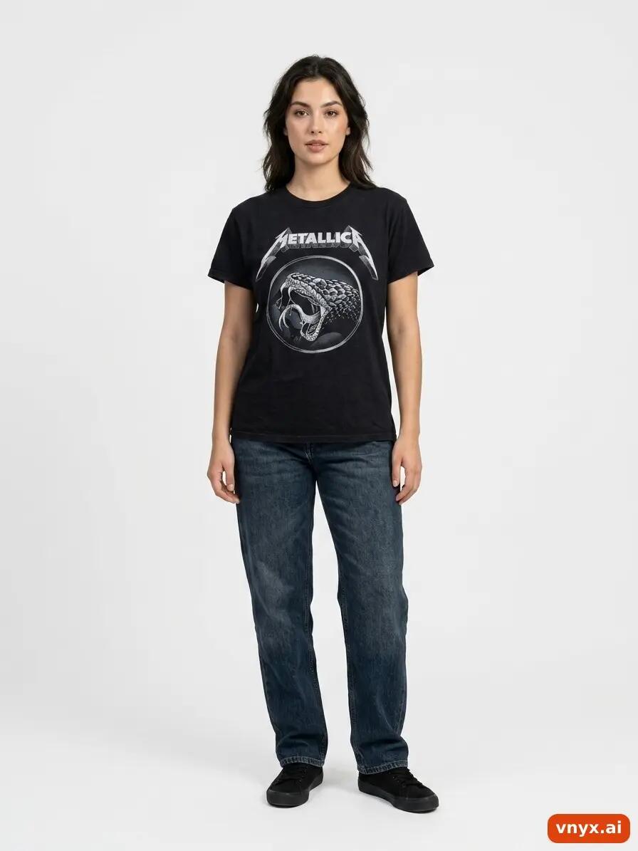 Second Life - Vintage Gildan Dark Black T-Shirt Women S 3/6