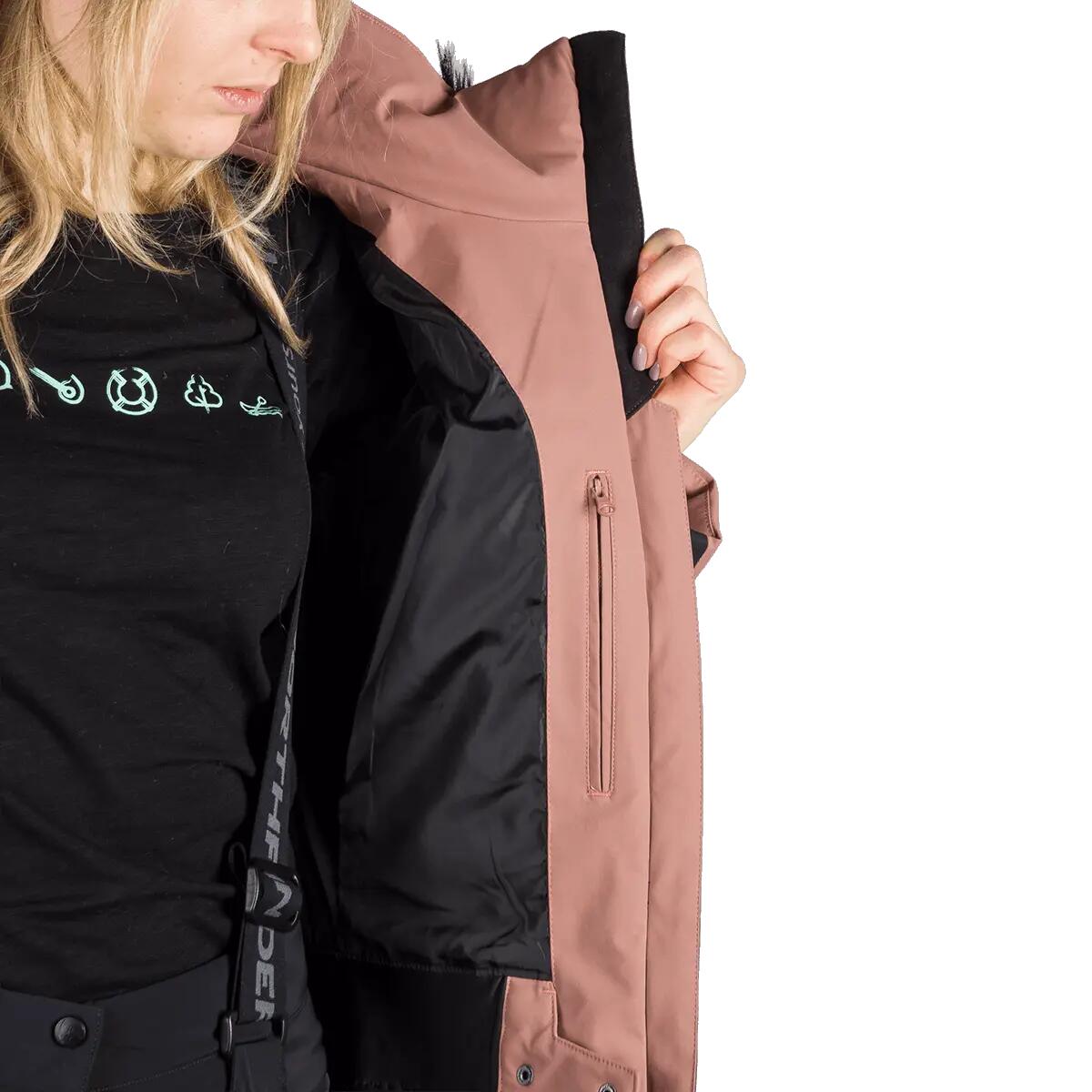 Dámská lyžařská trendy zateplená bunda s kožušinou ABIGAYLE 13/14