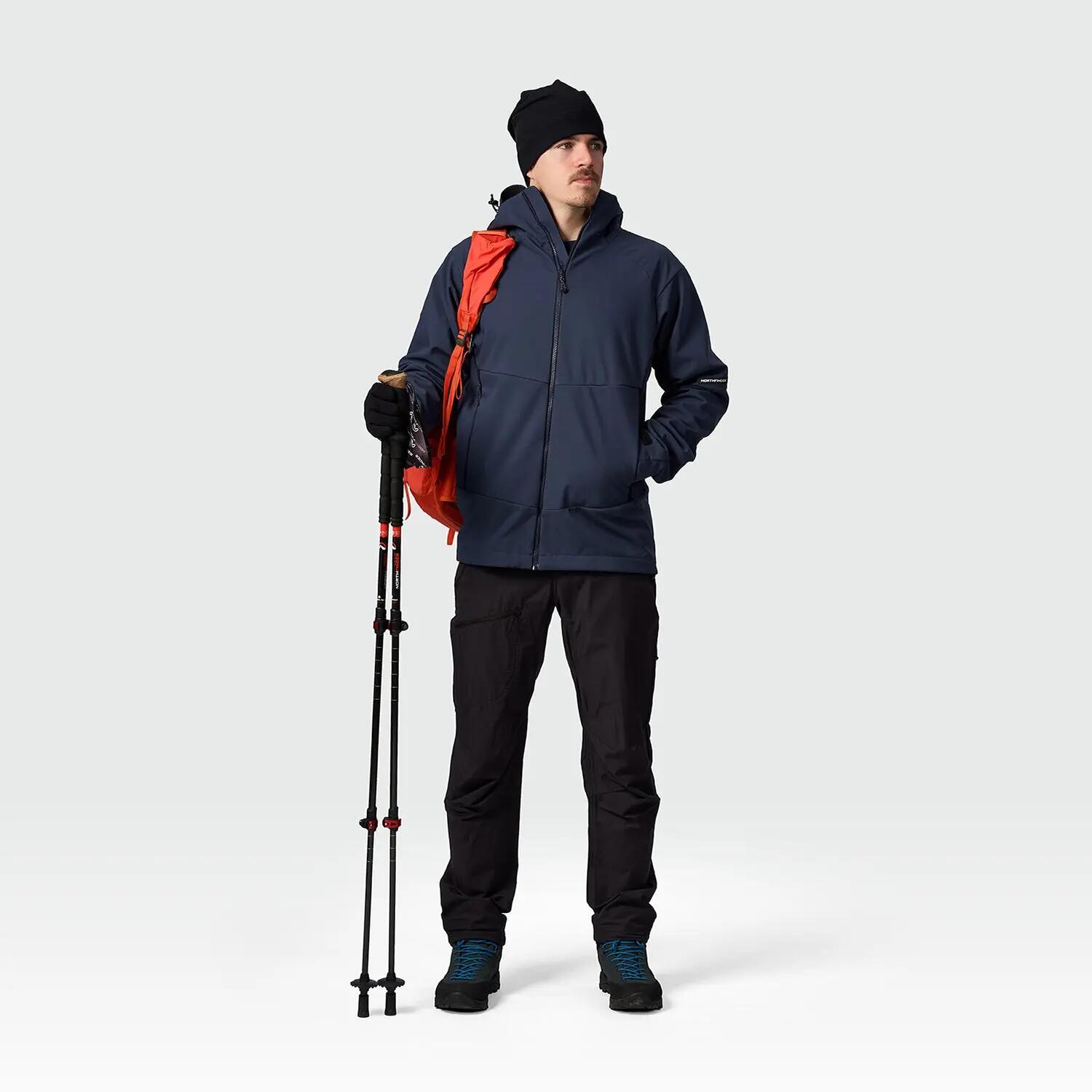 AMADEU pánská outdoorová softshellová bunda 3L s kapucí 5/8