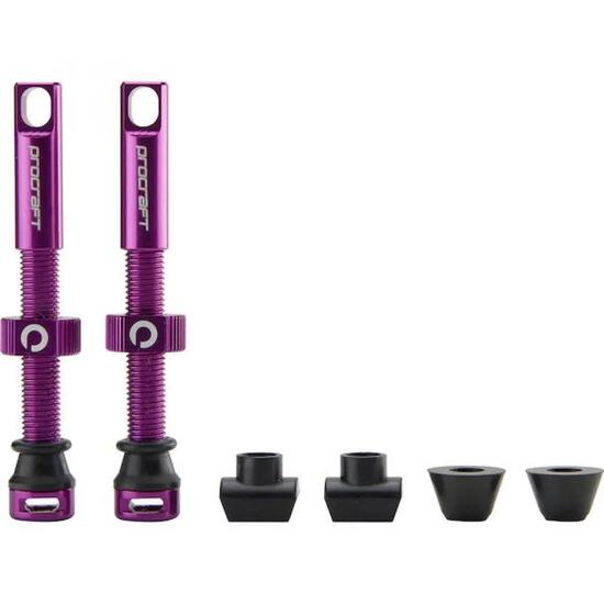 Procraft Tubeless-Ventile Procraft 44 mm Lila - leichtes Ventil für Tubeless-...