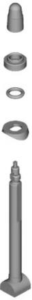SHIMANO Ventil WH-RS710 C32 Tubeless - Fahrfertig-Ventil für WH-RS710 TL-Lauf...