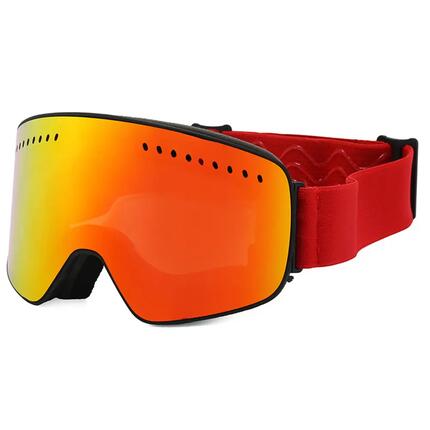 Ski- und Snowboardbrille Fluor 3062 Scheibe Blau Verspiegelt Unisex