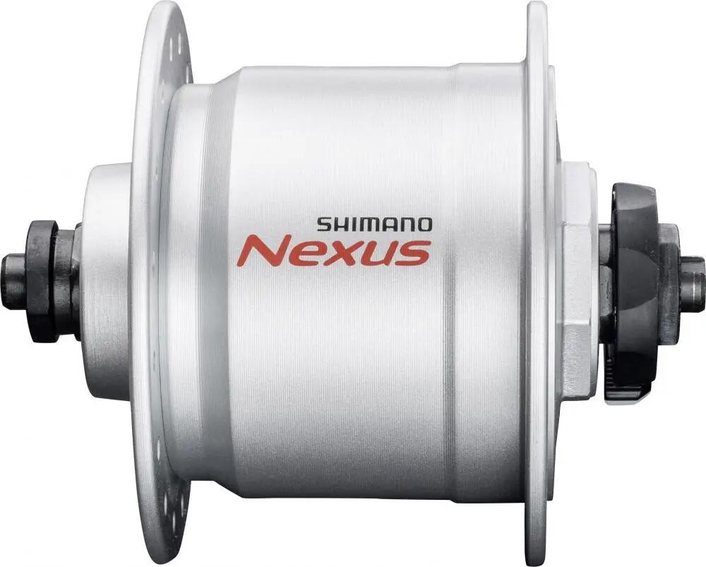 SHIMANO Nabendynamo NEXUS DH-C3000-3N - 3000-3, Silber 32 Loch 1/1