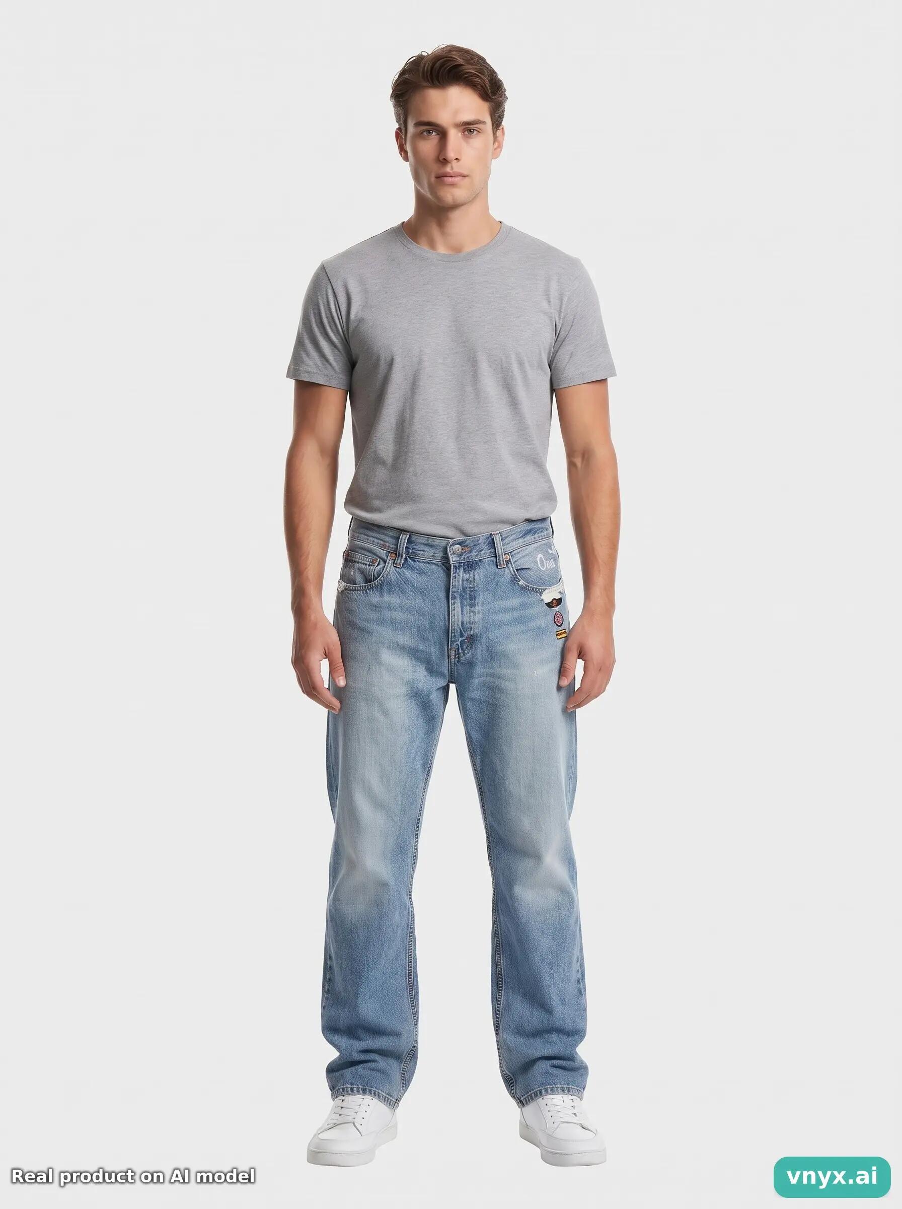 Second Life - Vintage Quiksilver Light-Blue Jeans Men W38 L35 5/6