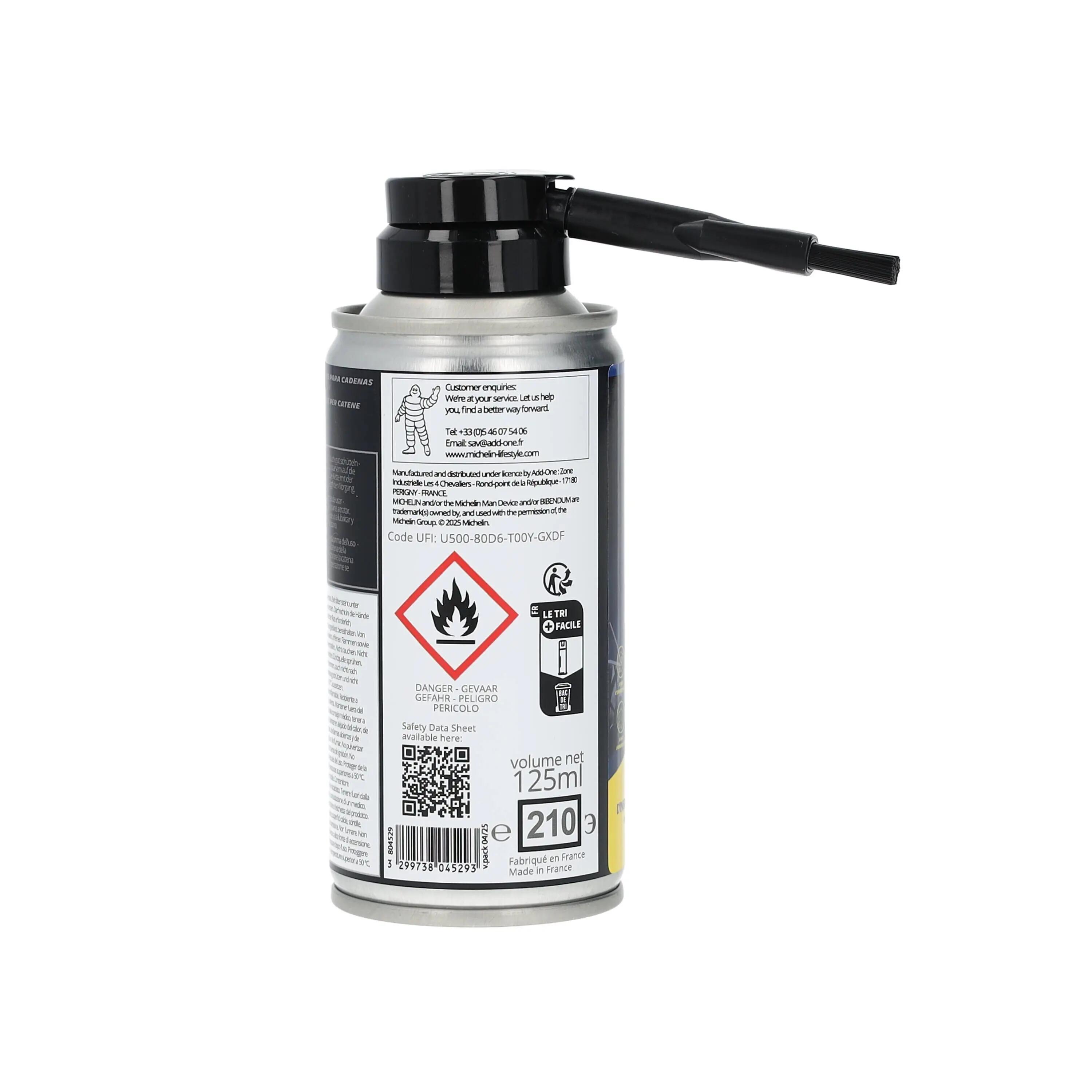Smar do Łańucha Rowerowego z Pędzielkiem do Nakładania 125 ml SPRAY 5/7