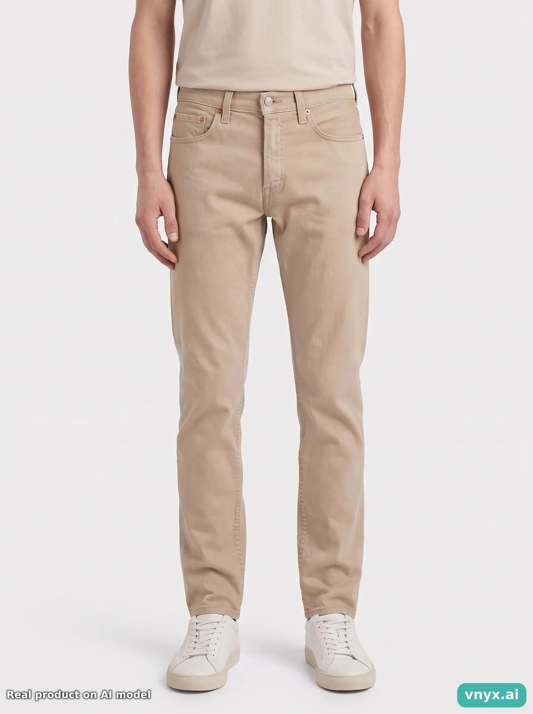 Second Life - Vintage LEVI STRAUSS & CO. Neutral Beige Trousers Women 31 L32 1/6