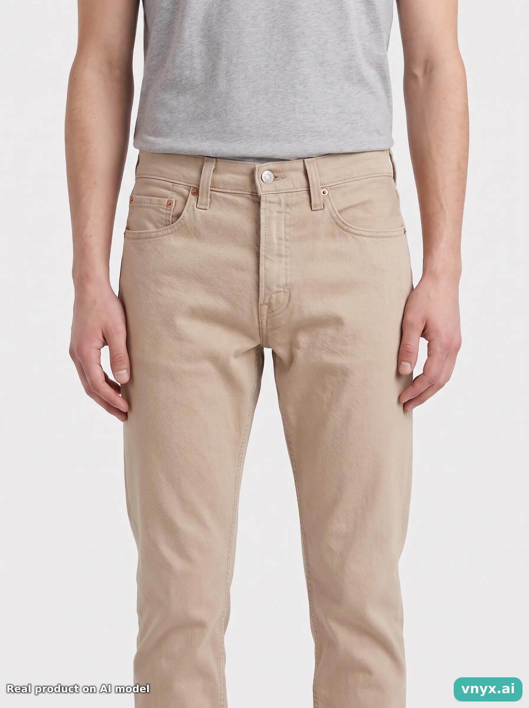 Second Life - Vintage LEVI STRAUSS & CO. Neutral Beige Trousers Women 31 L32 5/6